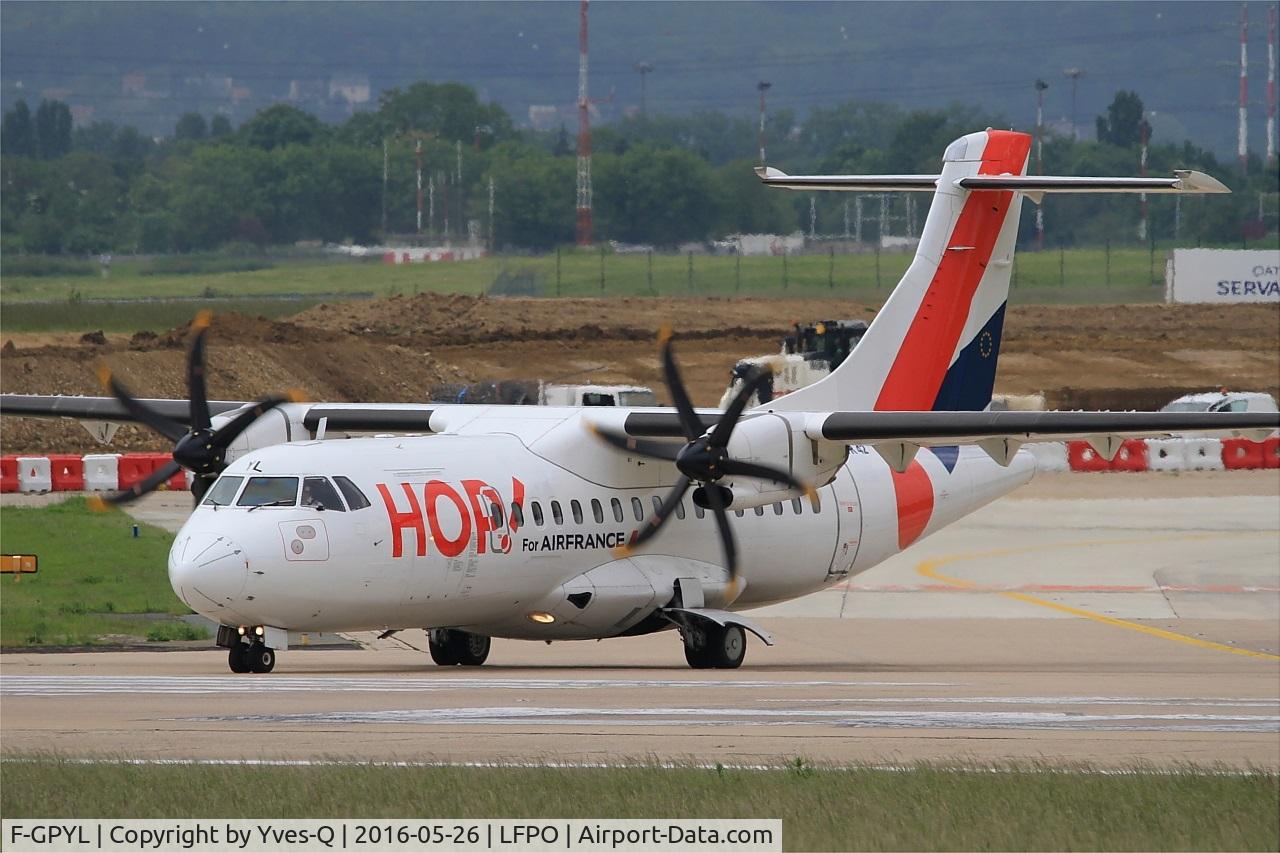 F-GPYL, 1997 ATR 42-500 C/N 542, ATR 42-500, Lining up prior take off rwy 08, Paris-Orly airport (LFPO-ORY)
