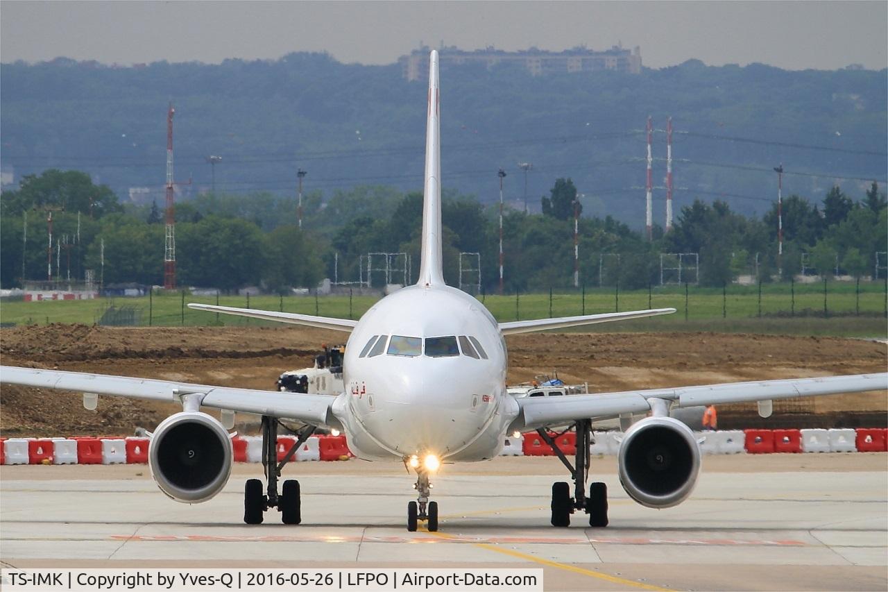 TS-IMK, 1998 Airbus A319-114 C/N 880, Airbus A319-114, Taxiing to holding point Rwy 08, Paris-Orly Airport (LFPO-ORY)