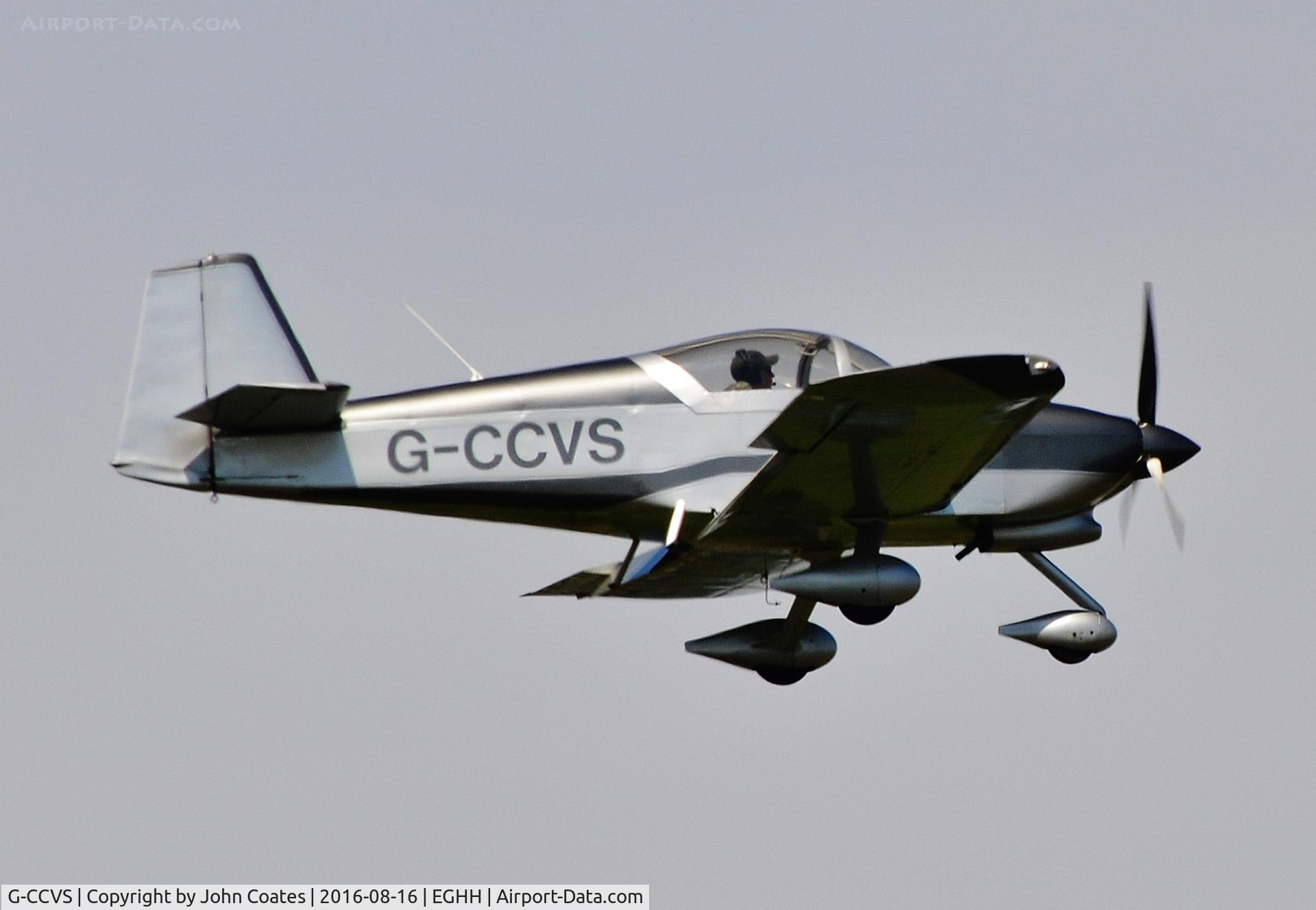 G-CCVS, 2010 Vans RV-6A C/N PFA 181A-13413, Resident on finals to 08