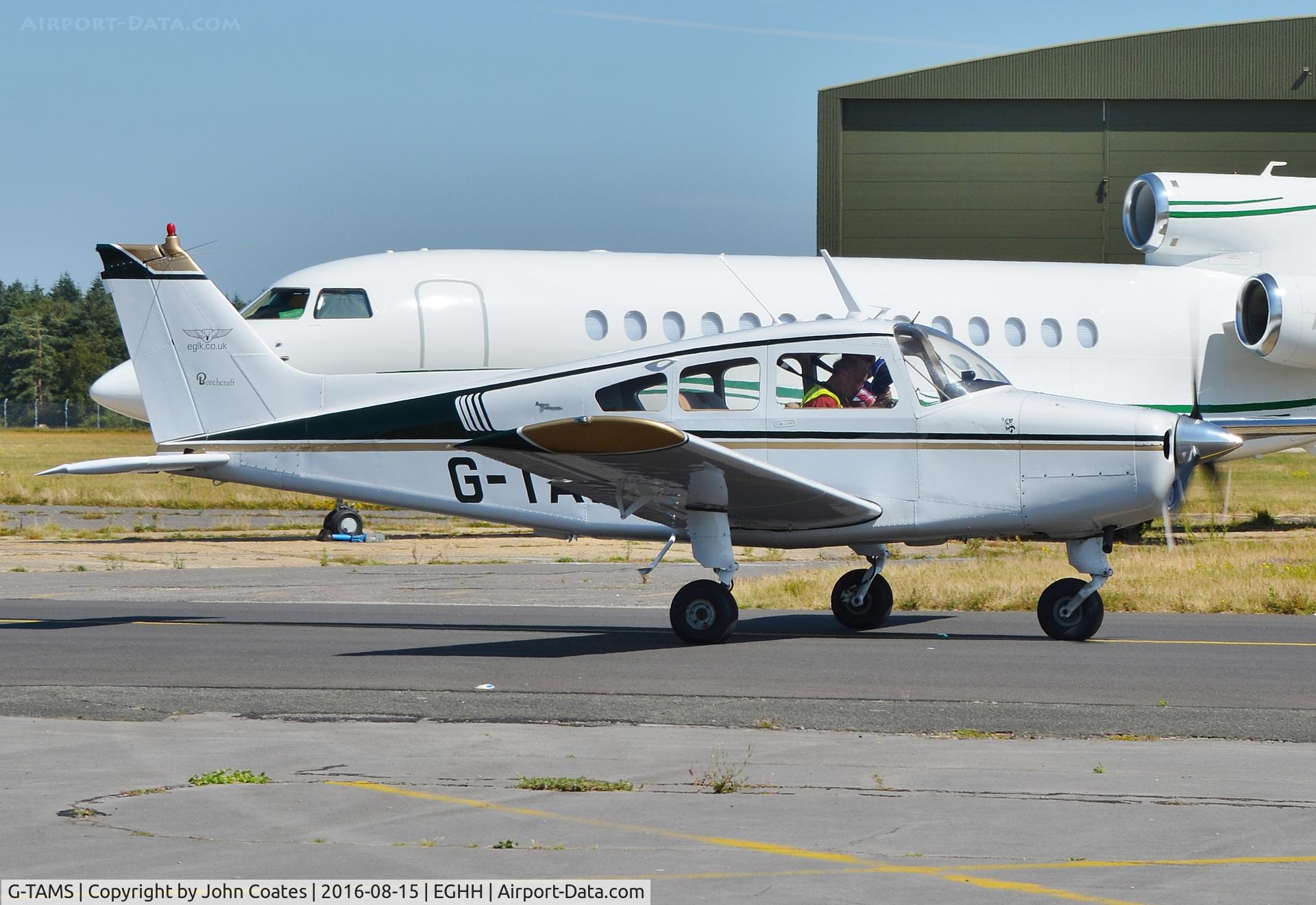G-TAMS, 1967 Beech A23-24 Musketeer Super III C/N MA-190, Taxiing from Airtime