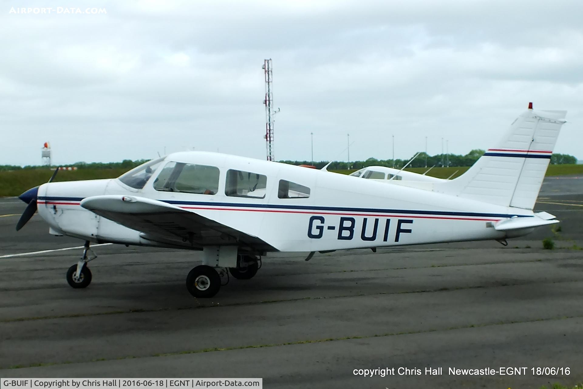 G-BUIF, 1979 Piper PA-28-161 Cherokee Warrior II C/N 28-7916406, at Newcastle