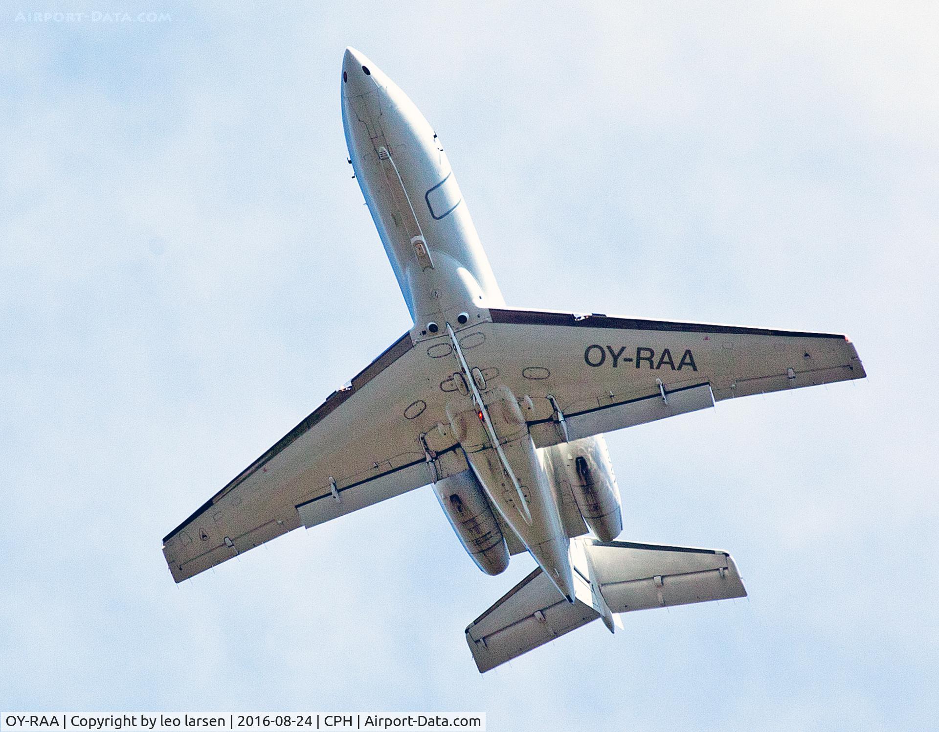 OY-RAA, 1993 British Aerospace BAe.125-800B C/N 258235, Copenhagen 24.8.16