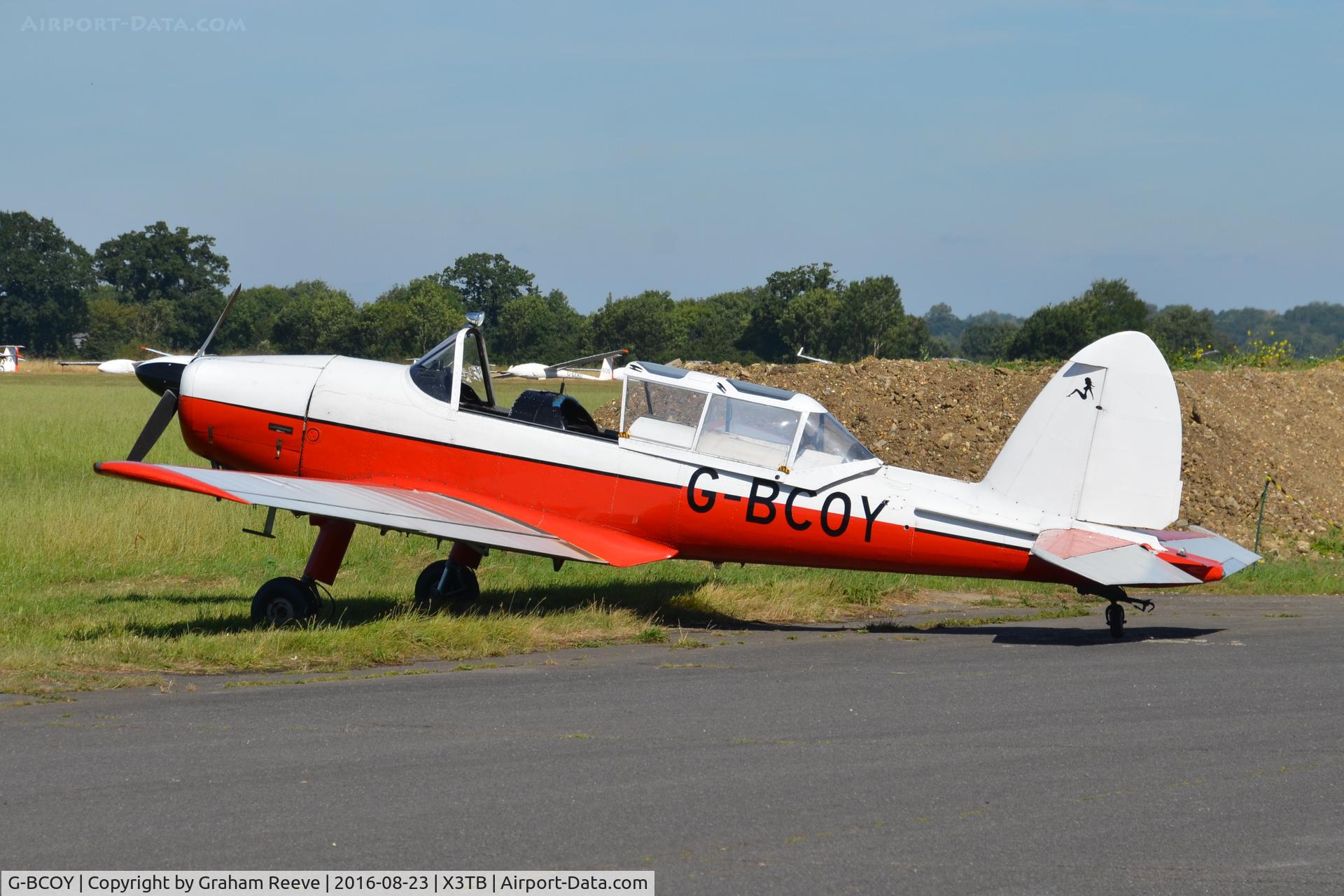 G-BCOY, 1950 De Havilland DHC-1 Chipmunk 22 (Lycoming) C/N C1/0212, Parked at Tibenham.