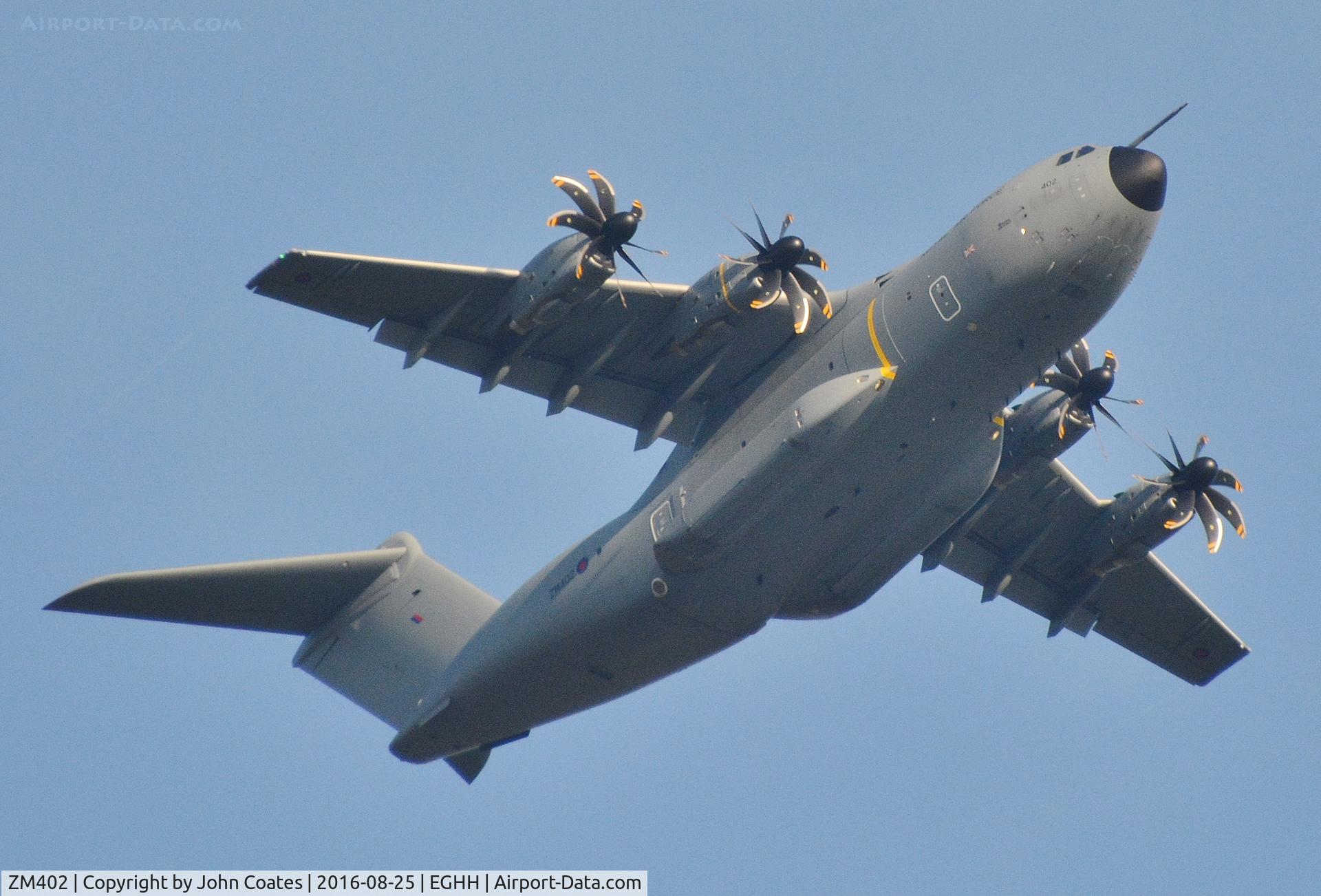 ZM402, 2014 Airbus A400M Atlas C.1 C/N 017, Low approach