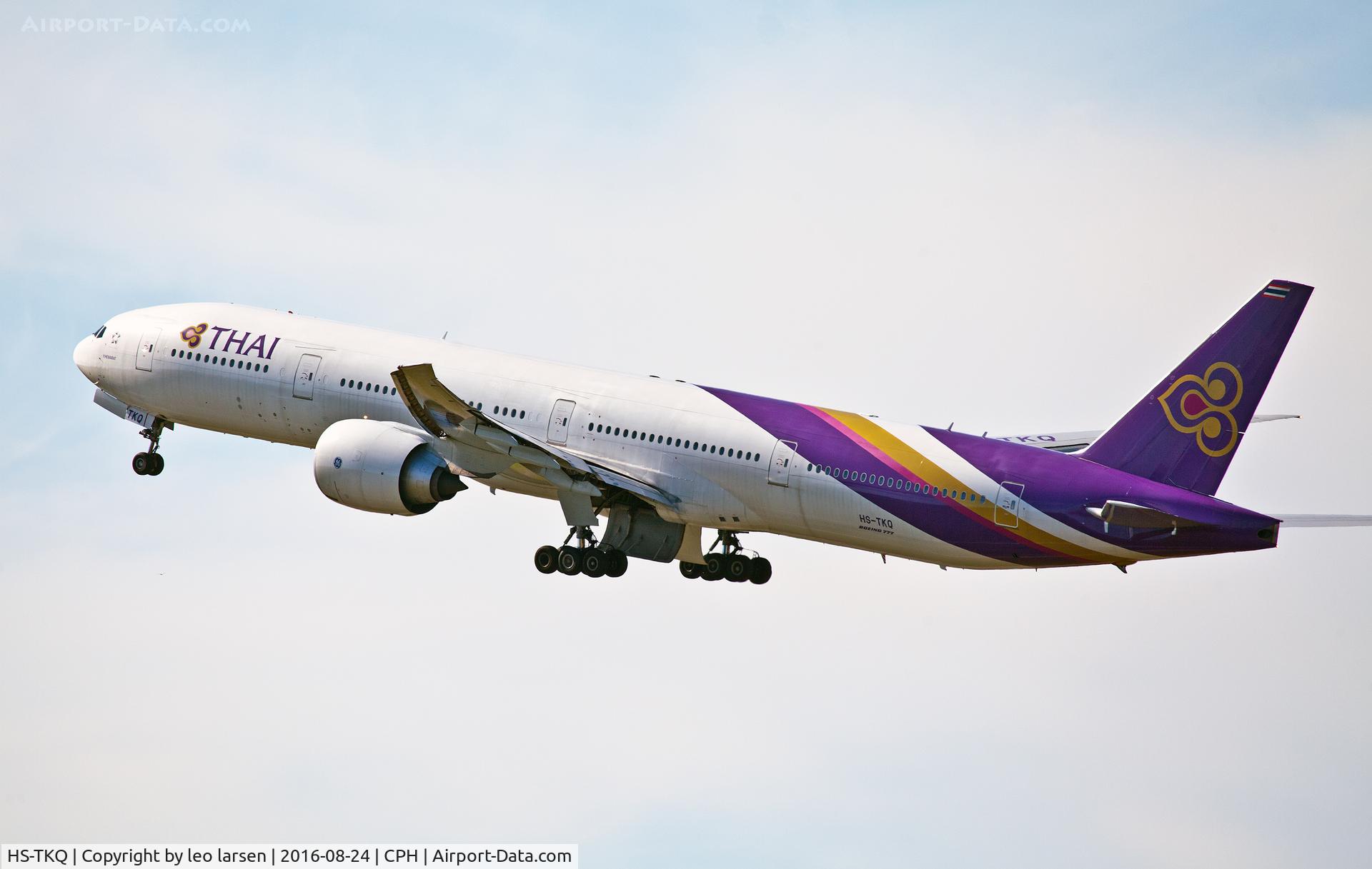 HS-TKQ, 2013 Boeing 777-3AL/ER C/N 41526, Copenhagen 24.8.16
