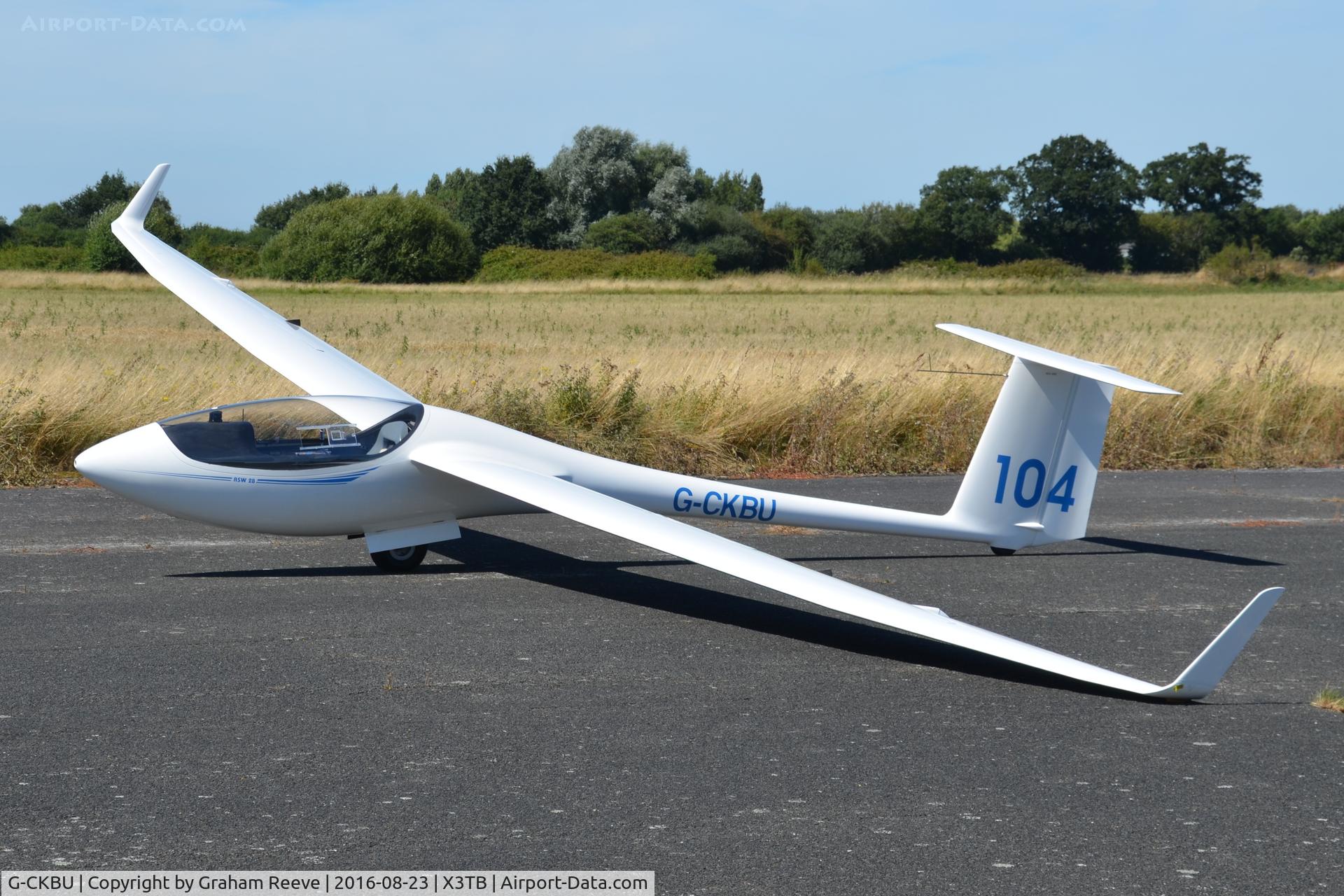 G-CKBU, 2001 Schleicher ASW-28 C/N 28040, Parked at Tibenham.