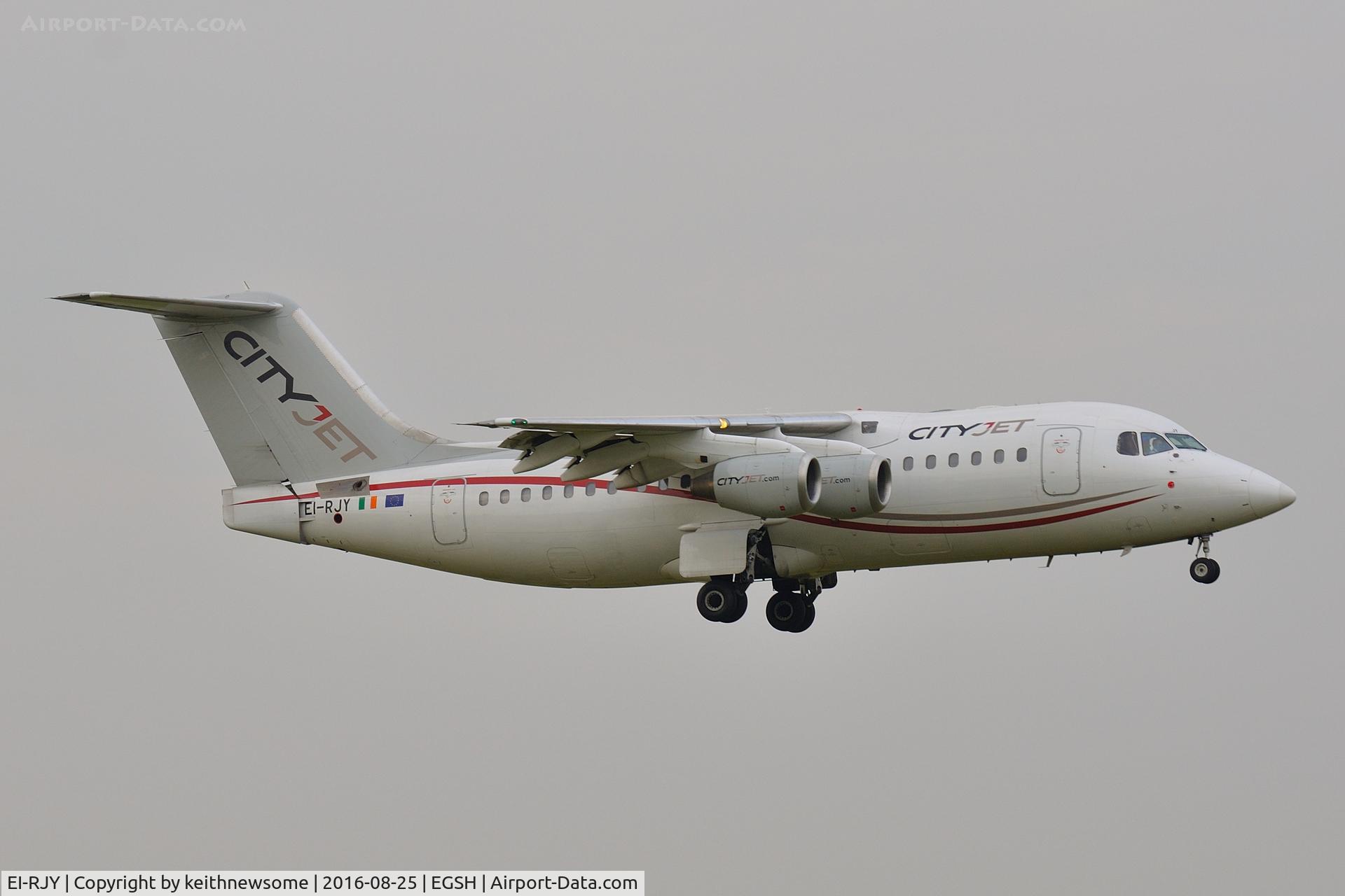EI-RJY, 1997 British Aerospace Avro 146-RJ85 C/N E.2307, Return Visitor.