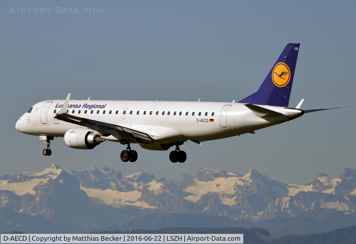 D-AECD, 2010 Embraer 190LR (ERJ-190-100LR) C/N 19000337, D-AECD