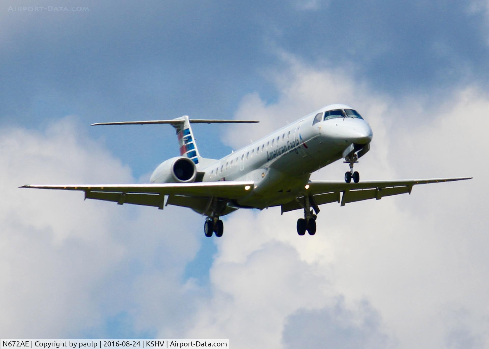 N672AE, 2004 Embraer ERJ-145LR (EMB-145LR) C/N 145794, At Shreveport Regional.
