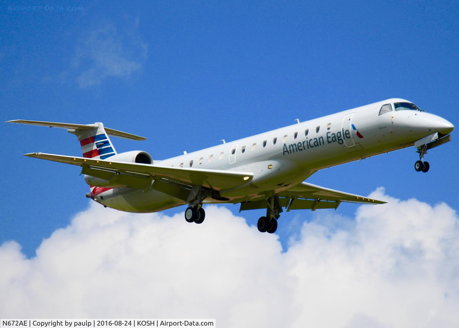 N672AE, 2004 Embraer ERJ-145LR (EMB-145LR) C/N 145794, At Shreveport Regional.