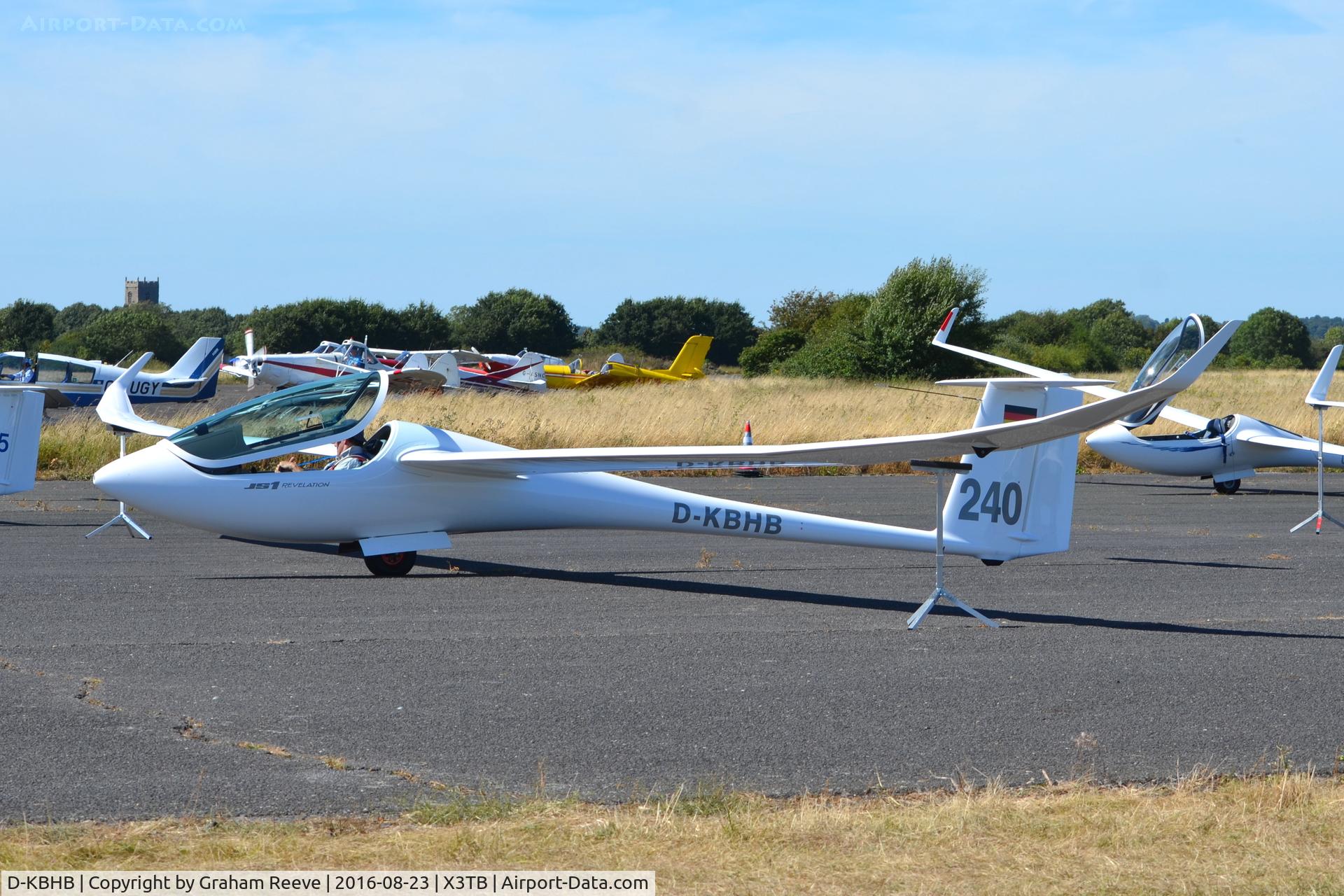 D-KBHB, Jonker Sailplanes JS-1 Revelation C/N Not found D-KBHB, Parked at Tibenham.
