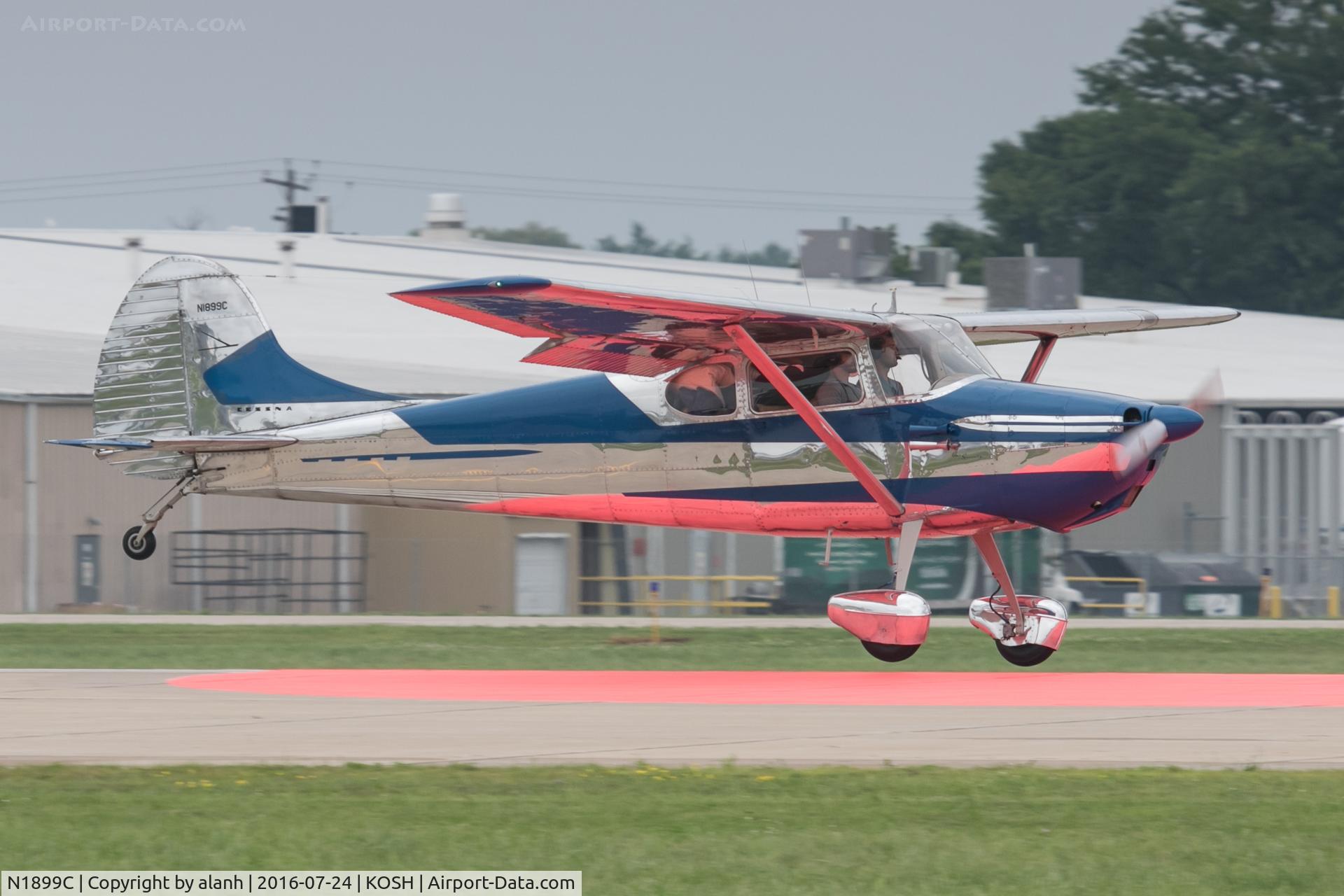 N1899C, 1953 Cessna 170B C/N 26044, Landing on the Red Spot