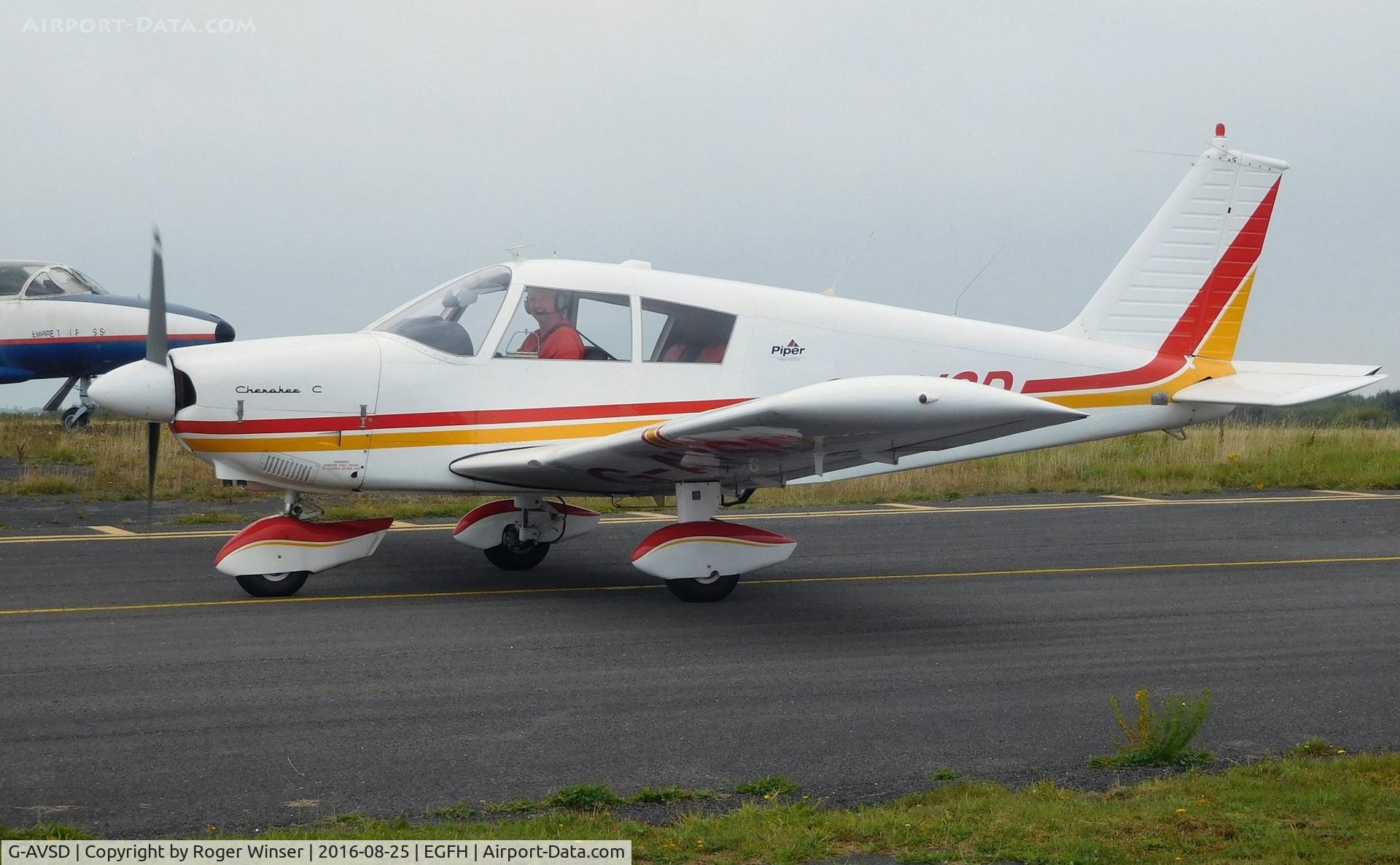 G-AVSD, 1967 Piper PA-28-180 Cherokee C/N 28-4195, Visiting Cherokee.