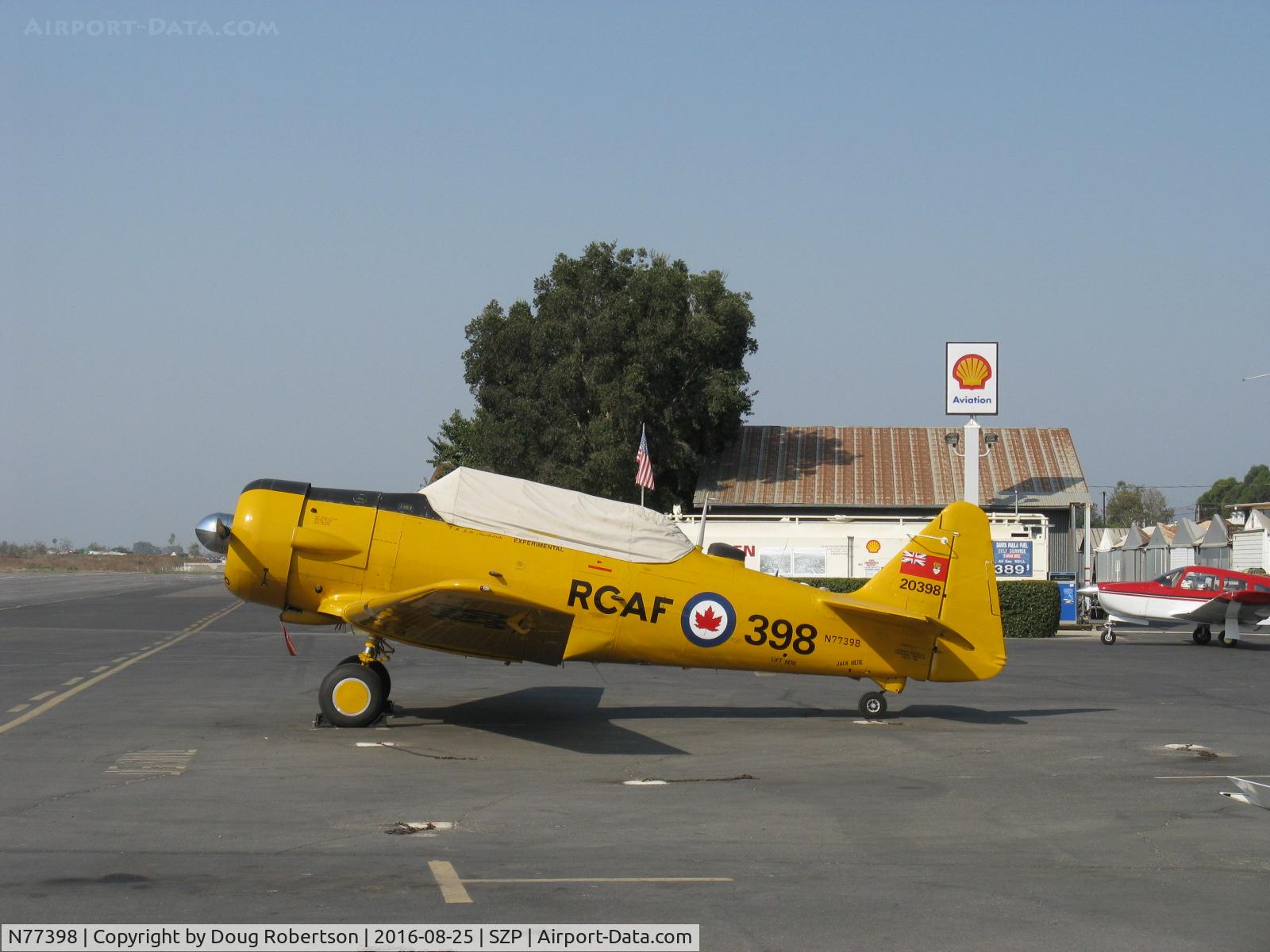 N77398, 1952 Canadian Car & Foundry Harvard MK IV C/N CCF4-189, 1952 Canadian Car & Foundry HARVARD Mk IV, P&W R-1340 Wasp 600 Hp, Experimental class