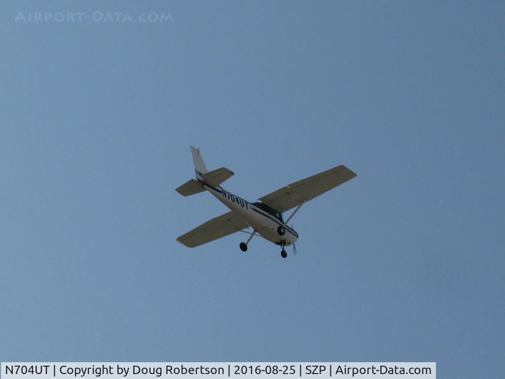 N704UT, 1976 Cessna 150M C/N 15078891, 1976 Cessna 150M, Continental O-200 100 Hp, balked landing Rwy 22-go around at altitude
