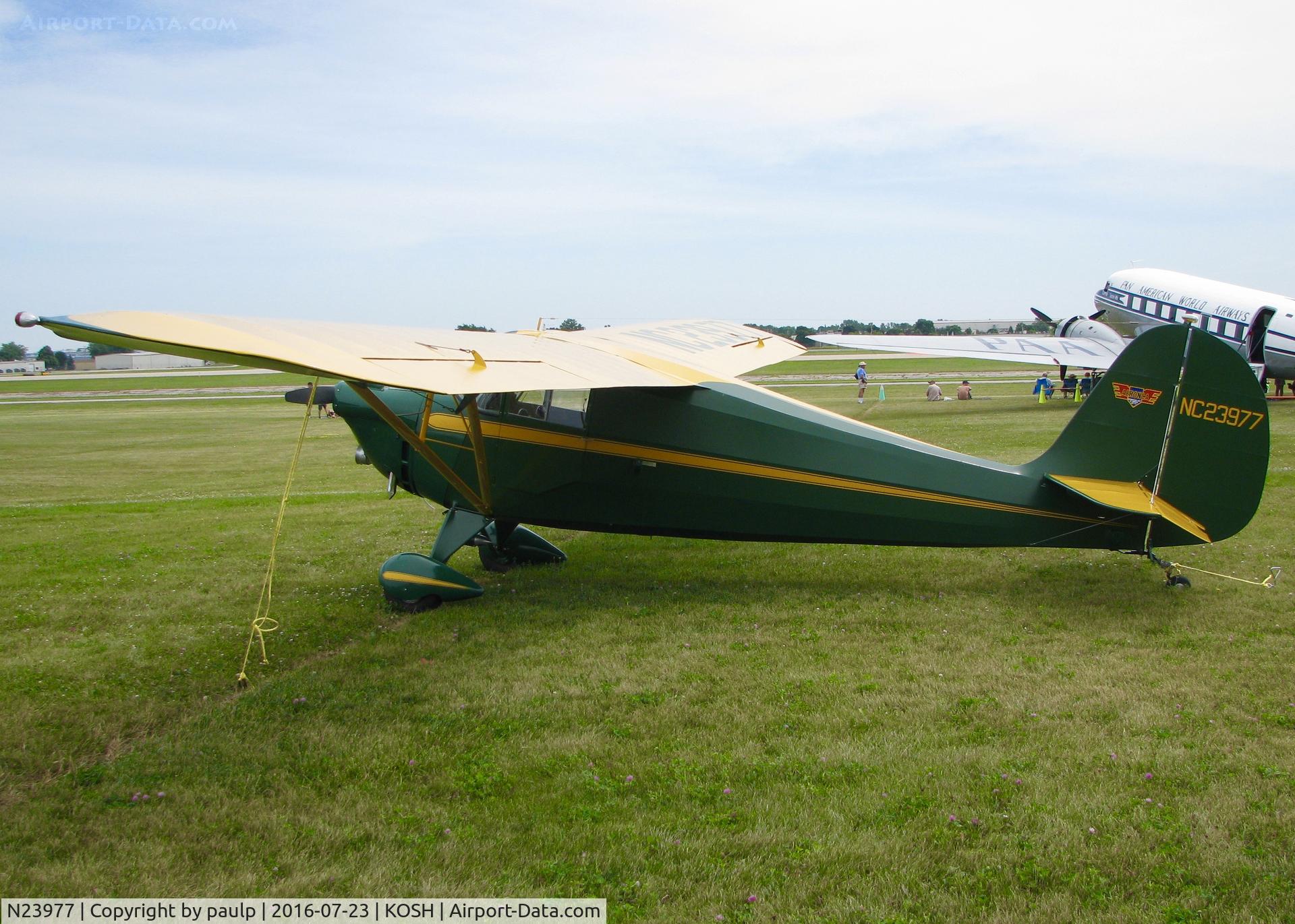 N23977, 1939 Aeronca 65-C C/N C-6369, At AirVenture 2016.
