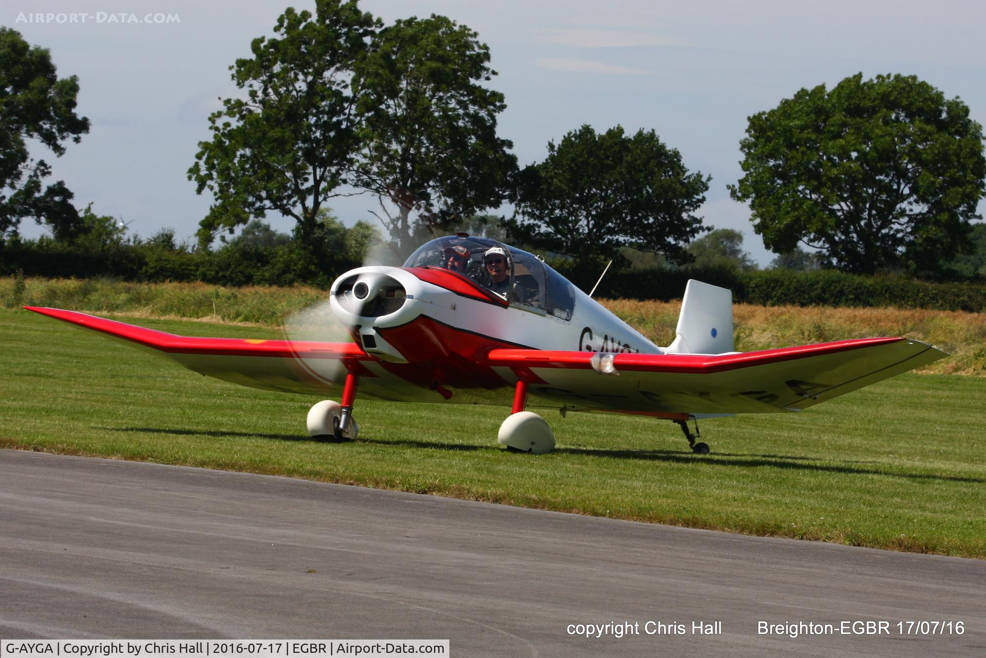G-AYGA, 1956 SAN Jodel D-117 C/N 436, at Breighton's Summer Fly-in