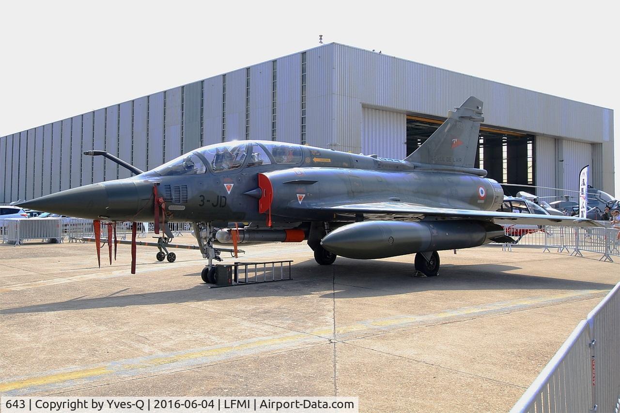 643, Dassault Mirage 2000D C/N 643, Dassault Mirage 2000D, Static display, Istres-Le Tubé Air Base 125 (LFMI-QIE) open day 2016
