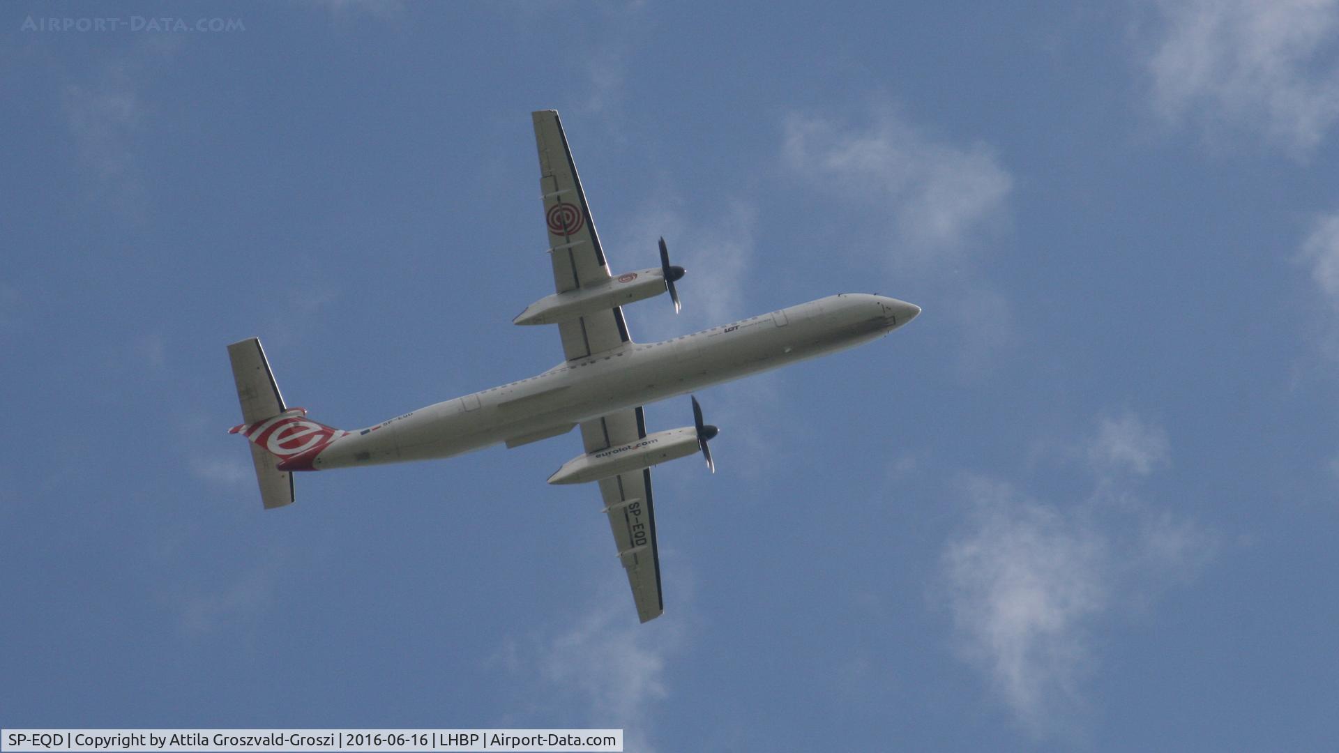 SP-EQD, 2012 De Havilland Canada DHC-8-402Q Dash 8 C/N 4411, Budapest Airport, Hungary - Take-off