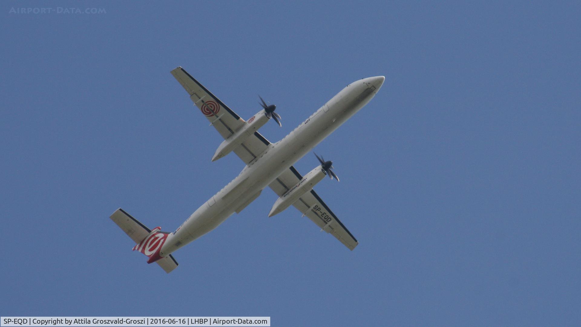 SP-EQD, 2012 De Havilland Canada DHC-8-402Q Dash 8 C/N 4411, Budapest Airport, Hungary - Take-off