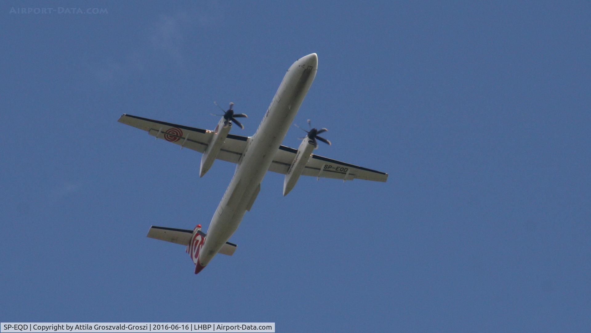 SP-EQD, 2012 De Havilland Canada DHC-8-402Q Dash 8 C/N 4411, Budapest Airport, Hungary - Take-off