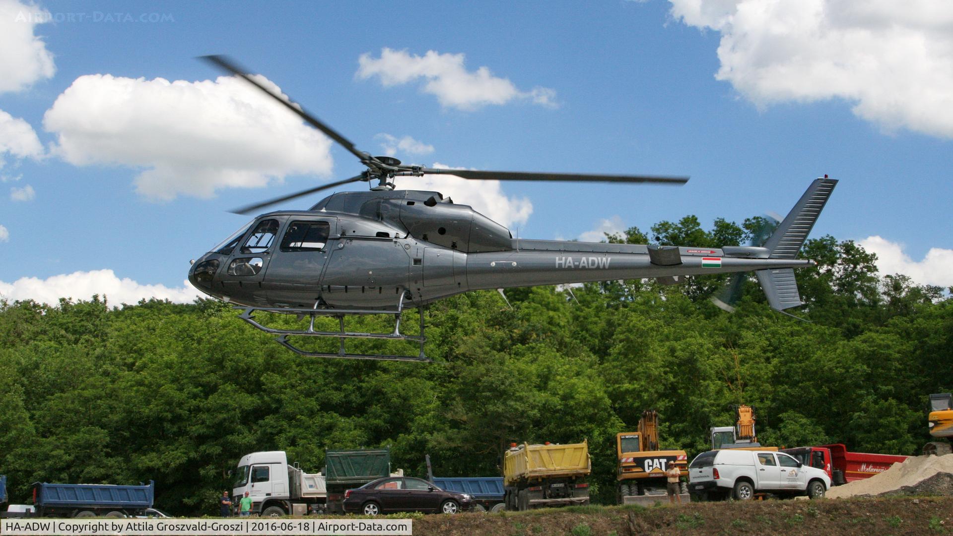 HA-ADW, 1982 Aerospatiale AS-355F-1 Ecureuil 2 C/N 5252, Vasvár, Hungary - Helicopter Base Repair - Overhaul after test flight