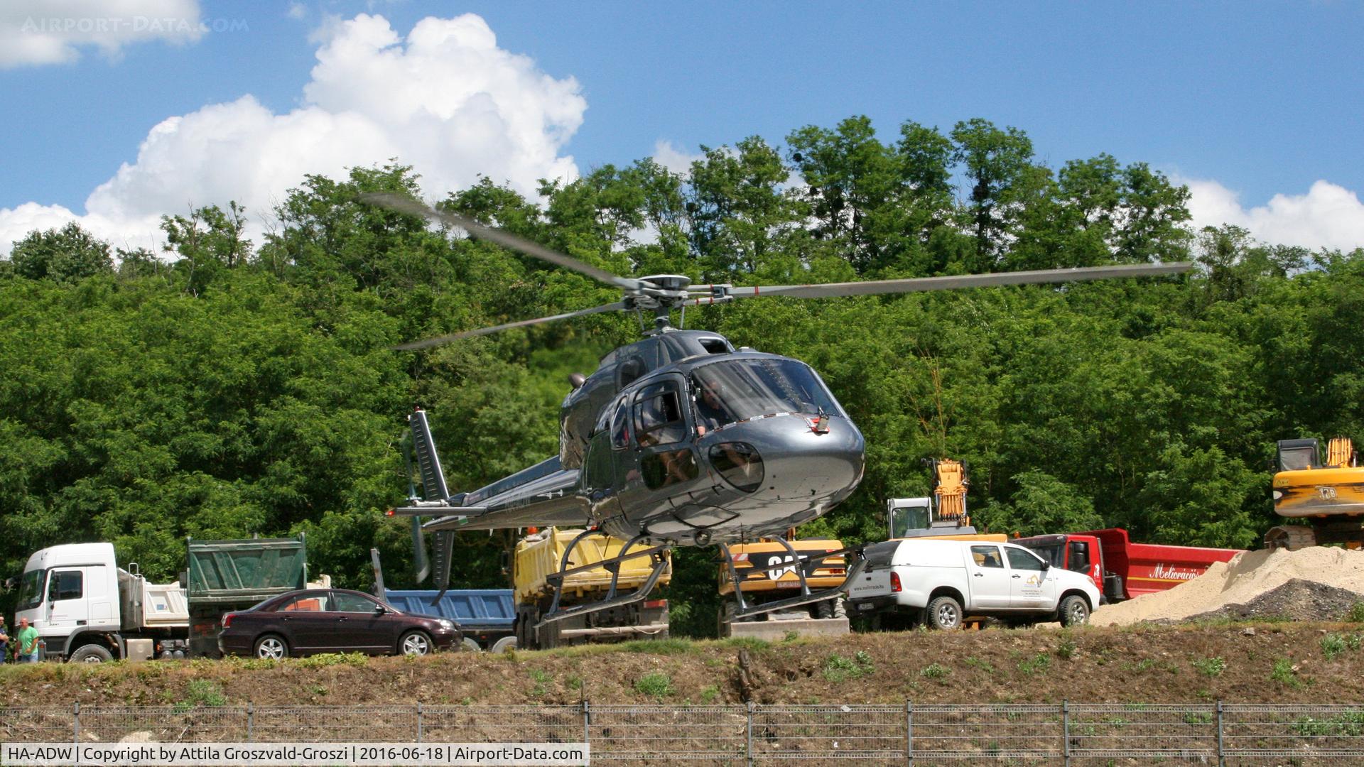 HA-ADW, 1982 Aerospatiale AS-355F-1 Ecureuil 2 C/N 5252, Vasvár, Hungary - Helicopter Base Repair - Overhaul after test flight