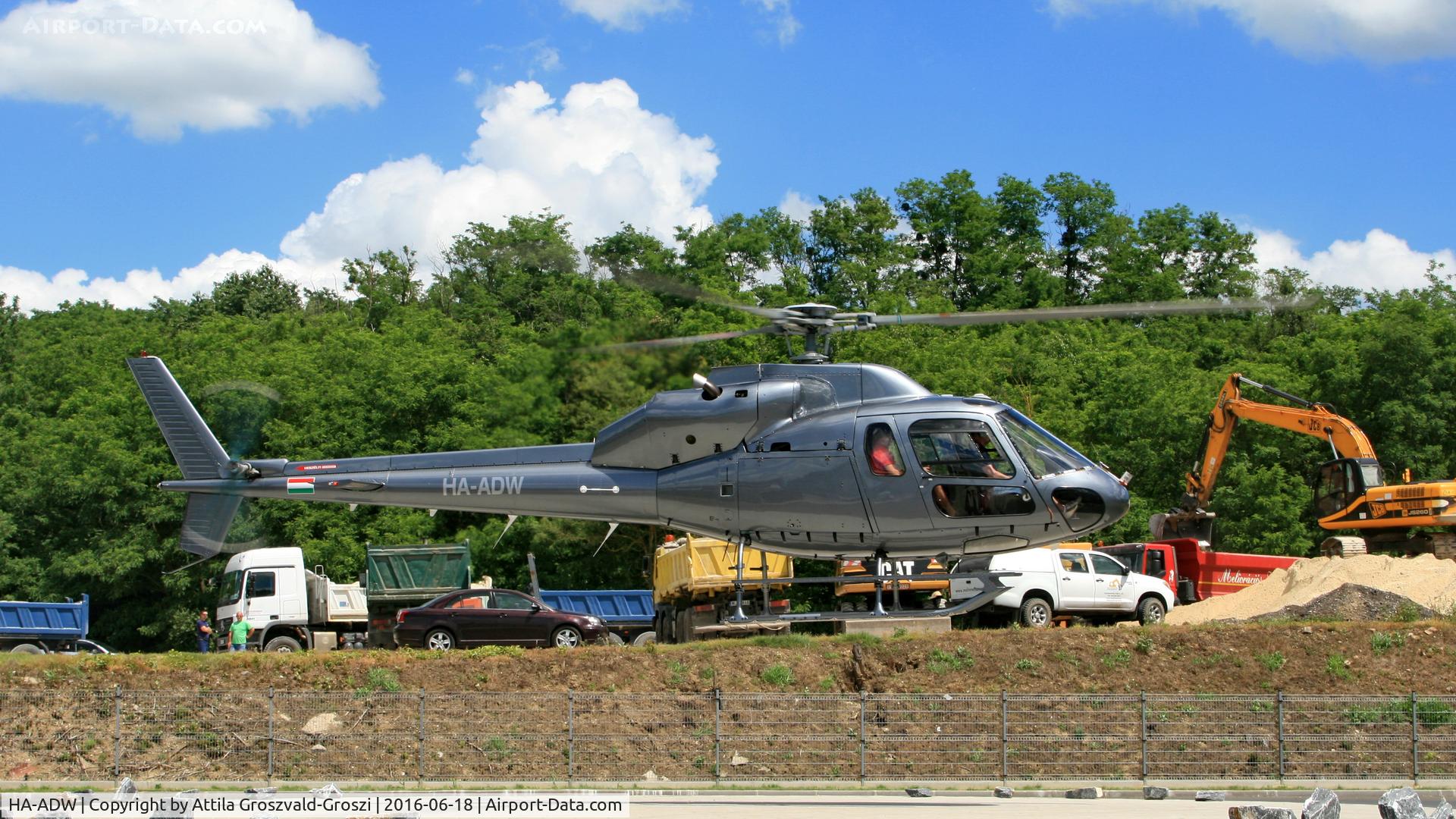 HA-ADW, 1982 Aerospatiale AS-355F-1 Ecureuil 2 C/N 5252, Vasvár, Hungary - Helicopter Base Repair - Overhaul after test flight