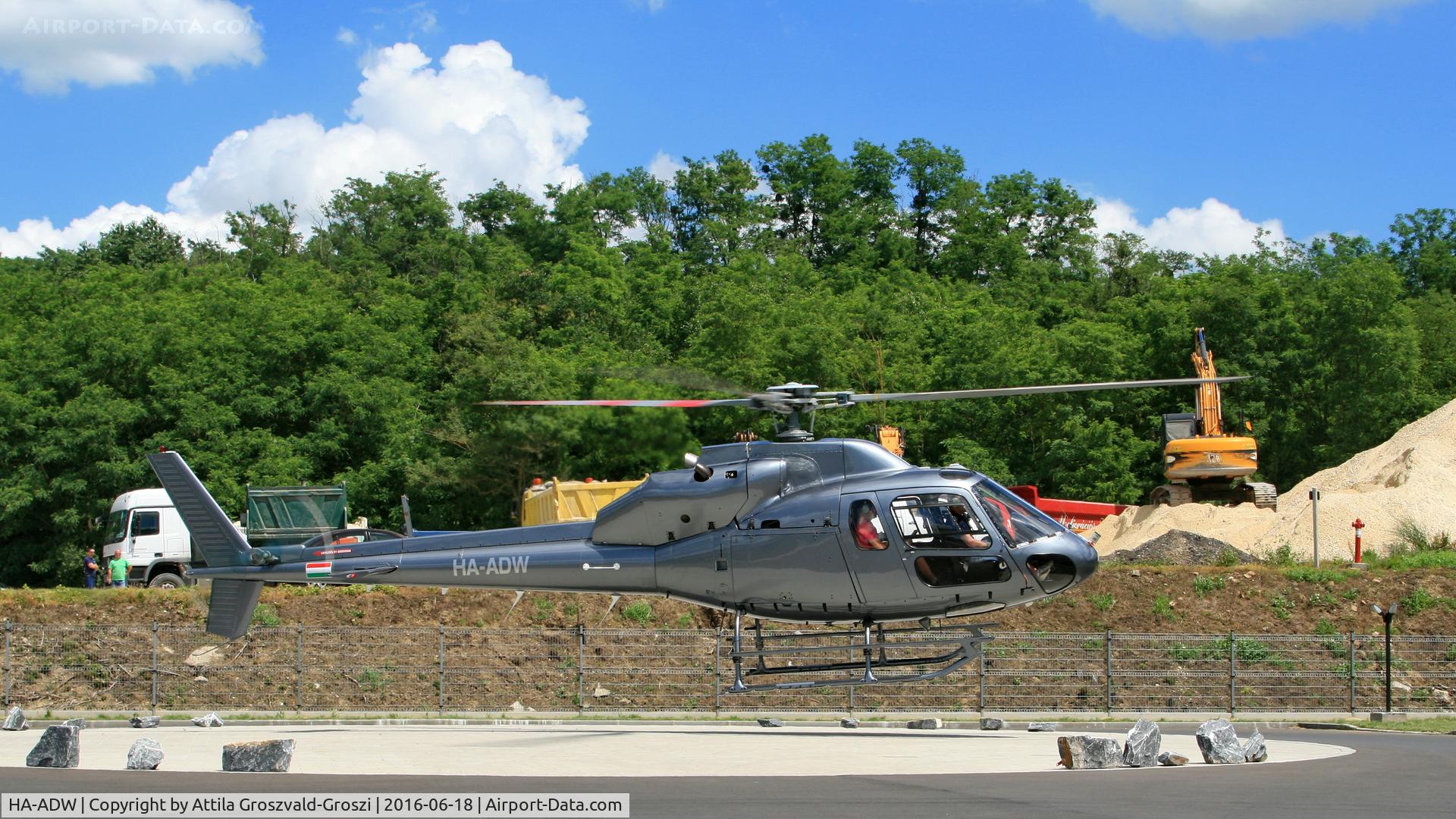 HA-ADW, 1982 Aerospatiale AS-355F-1 Ecureuil 2 C/N 5252, Vasvár, Hungary - Helicopter Base Repair - Overhaul after test flight