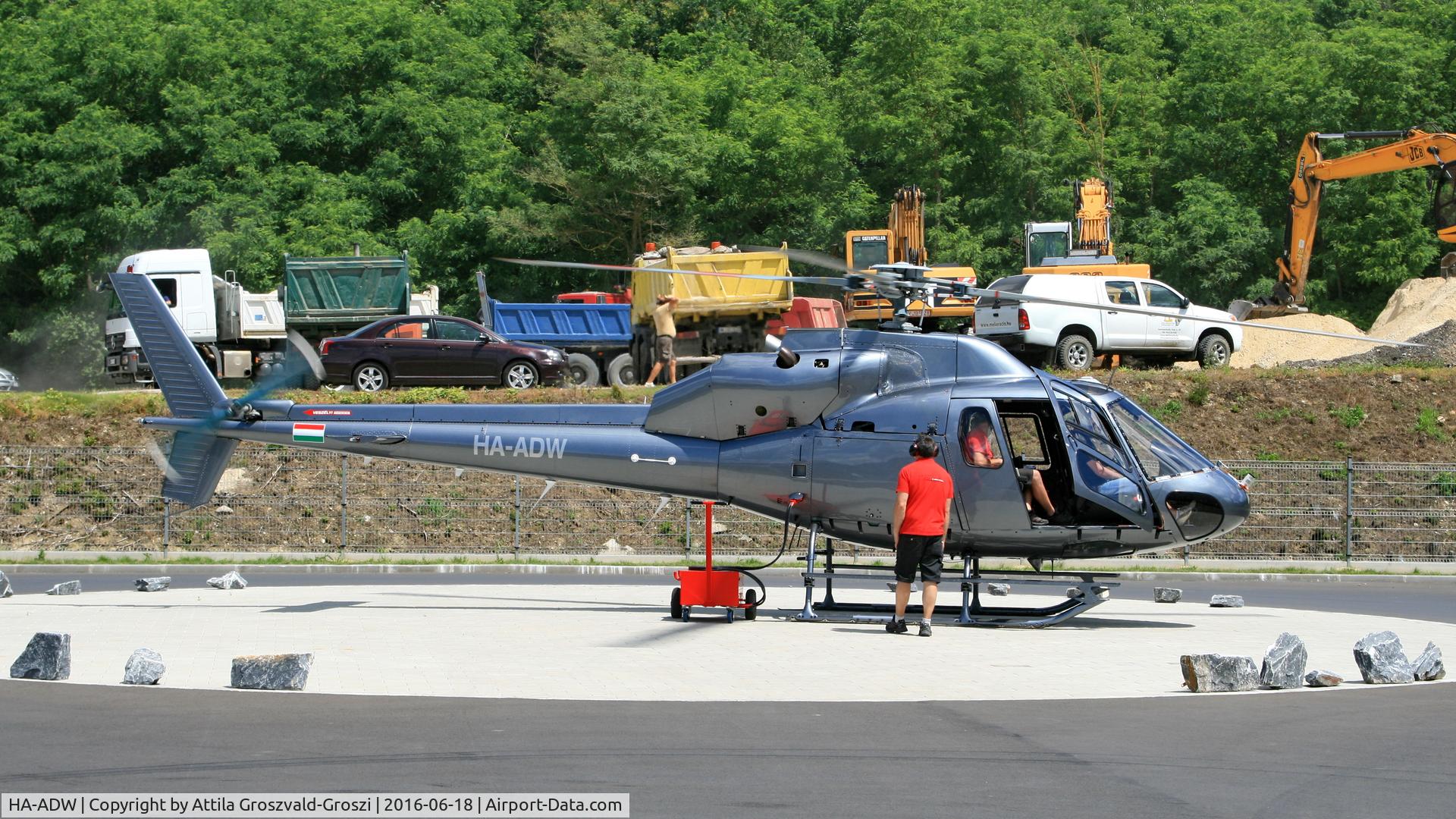 HA-ADW, 1982 Aerospatiale AS-355F-1 Ecureuil 2 C/N 5252, Vasvár, Hungary - Helicopter Base Repair - Overhaul after test flight