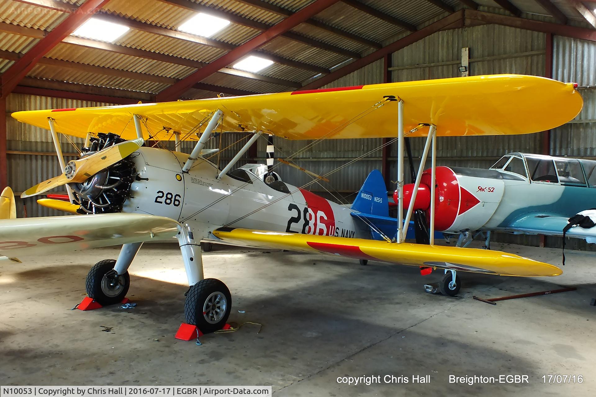 N10053, Boeing A75N1 C/N 75-4986, at Breighton's Summer Fly-in