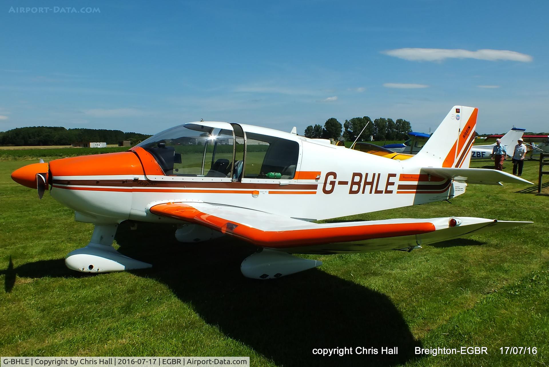 G-BHLE, 1980 Robin DR-400-180 Regent Regent C/N 1466, at Breighton's Summer Fly-in