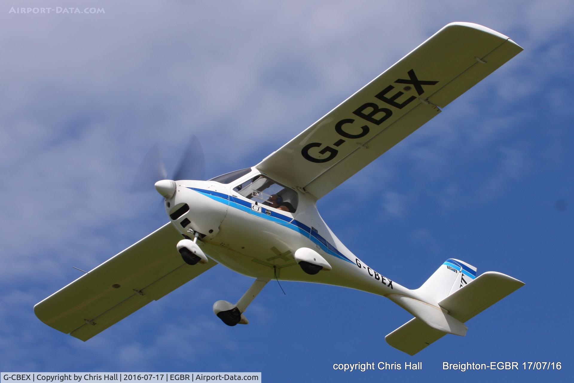 G-CBEX, 2001 Flight Design CT2K C/N 01.08.01.23, at Breighton's Summer Fly-in