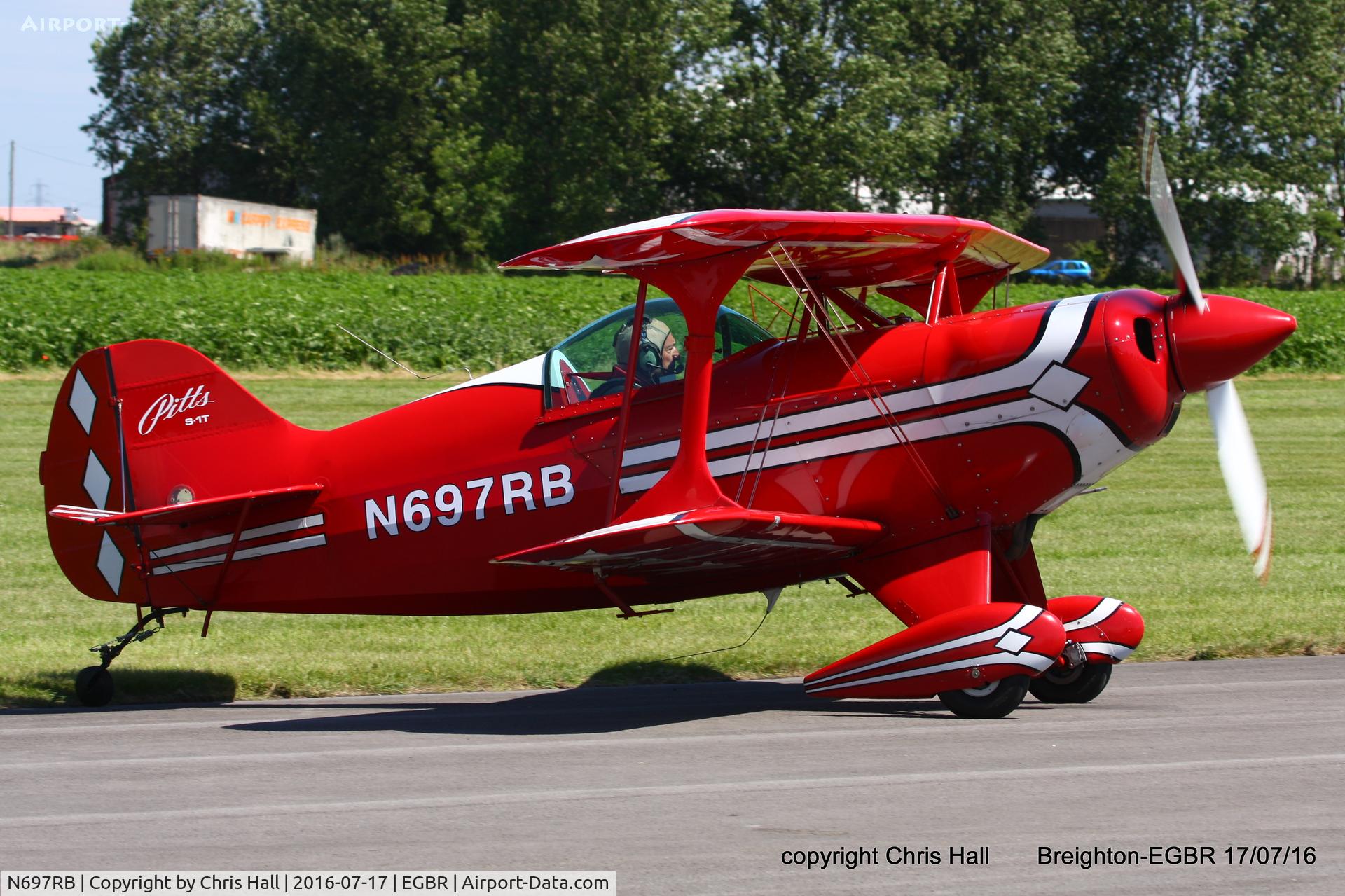 N697RB, 1986 Pitts S-1T Special C/N 1042, at Breighton's Summer Fly-in