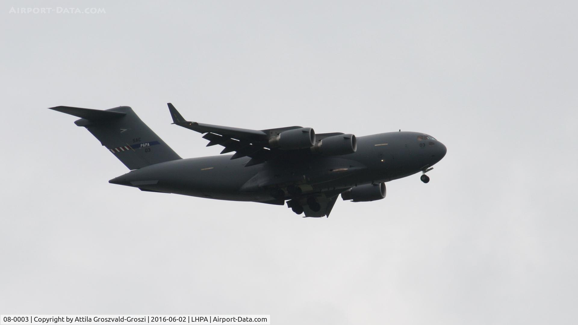 08-0003, 2009 Boeing C-17A Globemaster III C/N F-211/SAC-3, Pápa Air Base, Hungary