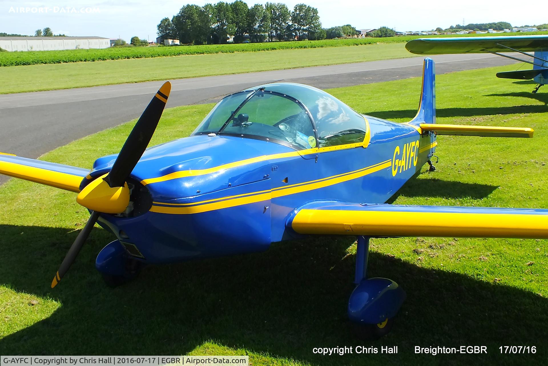 G-AYFC, 1970 Rollason Druine D-62B Condor C/N RAE/644, at Breighton's Summer Fly-in