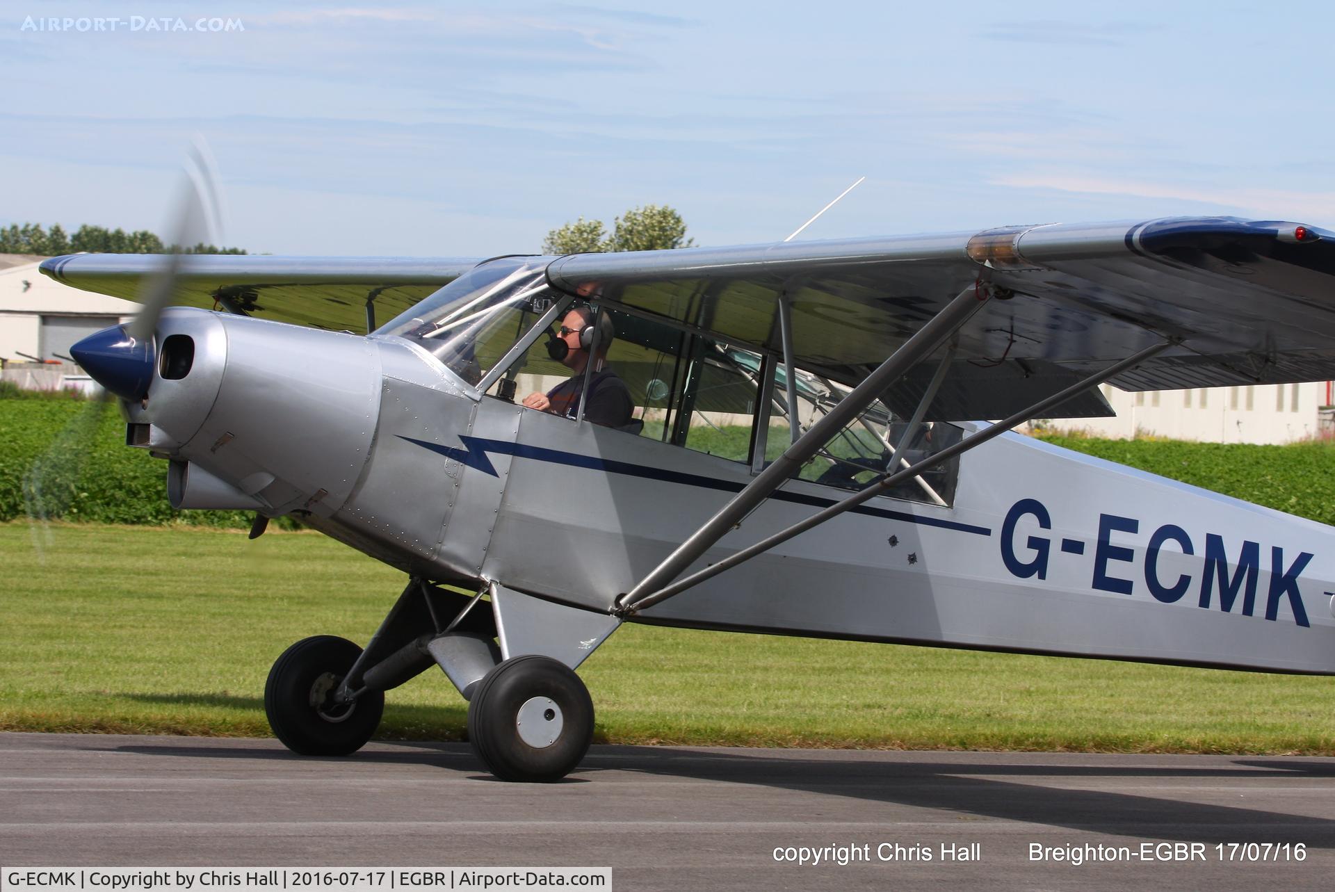G-ECMK, 1982 Piper PA-18-150 Super Cub C/N 18-8209022, at Breighton's Summer Fly-in