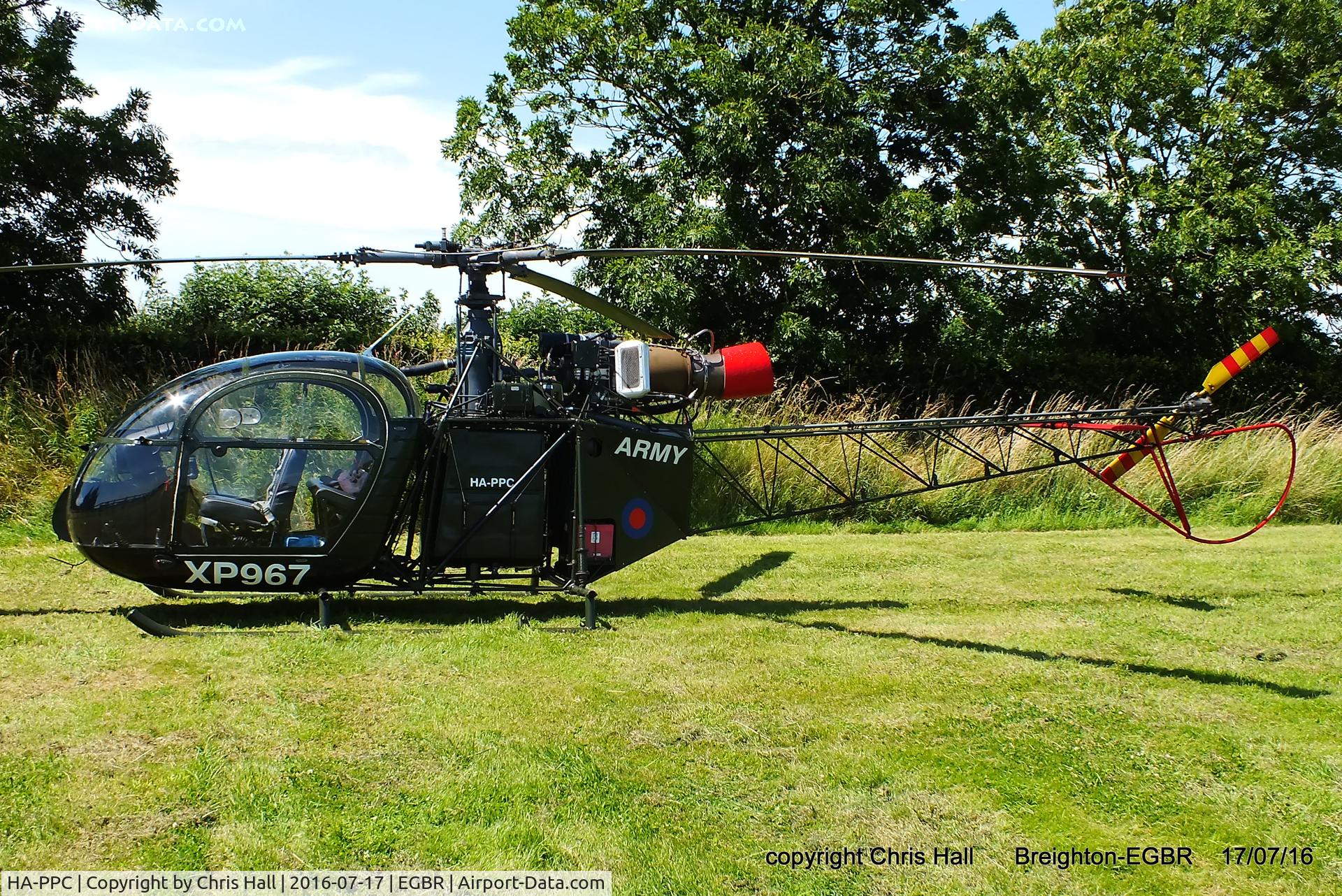 HA-PPC, 1960 Sud SA-313B Alouette II C/N 1500, at Breighton's Summer Fly-in