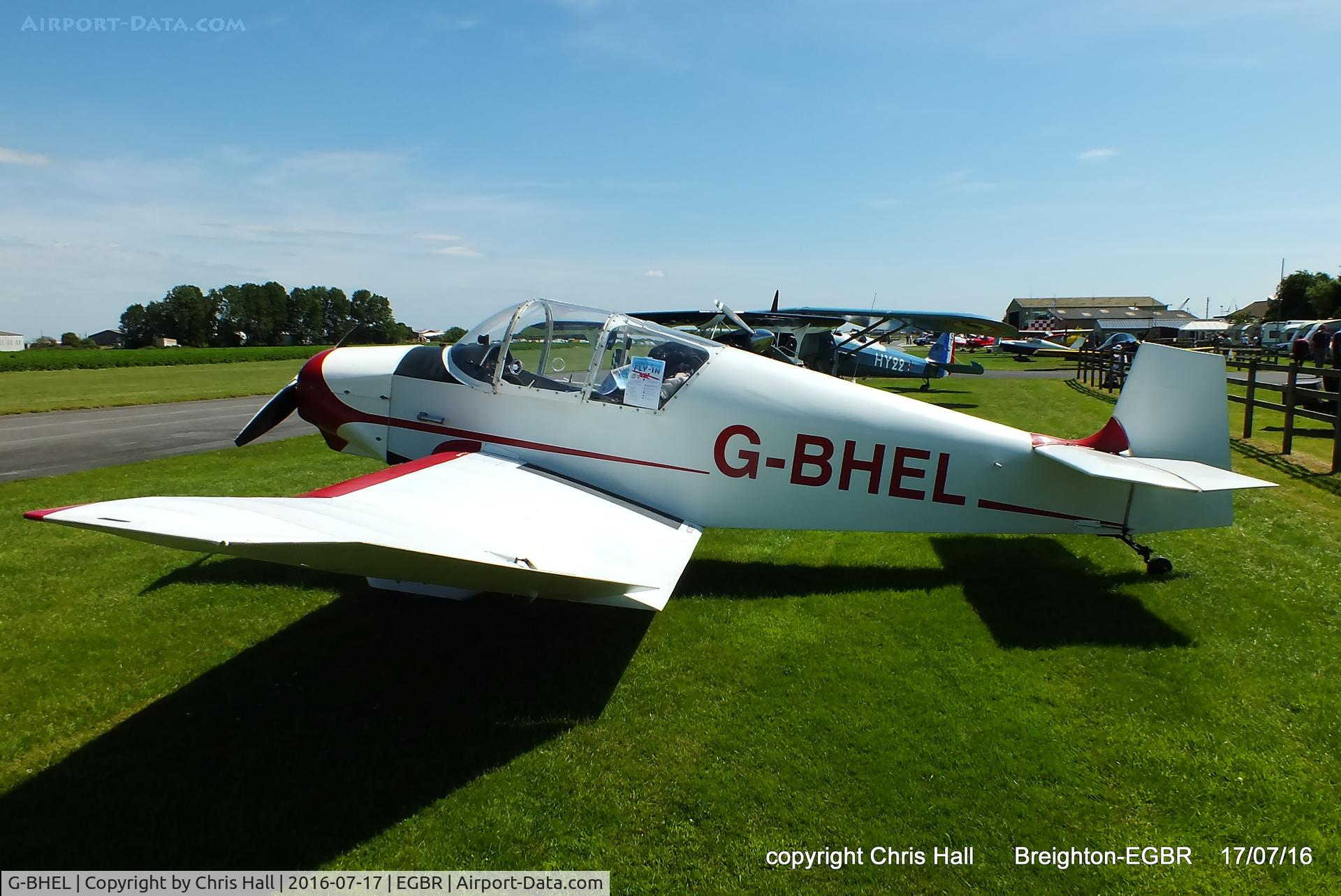 G-BHEL, 1957 SAN Jodel D-117 C/N 735, at Breighton's Summer Fly-in