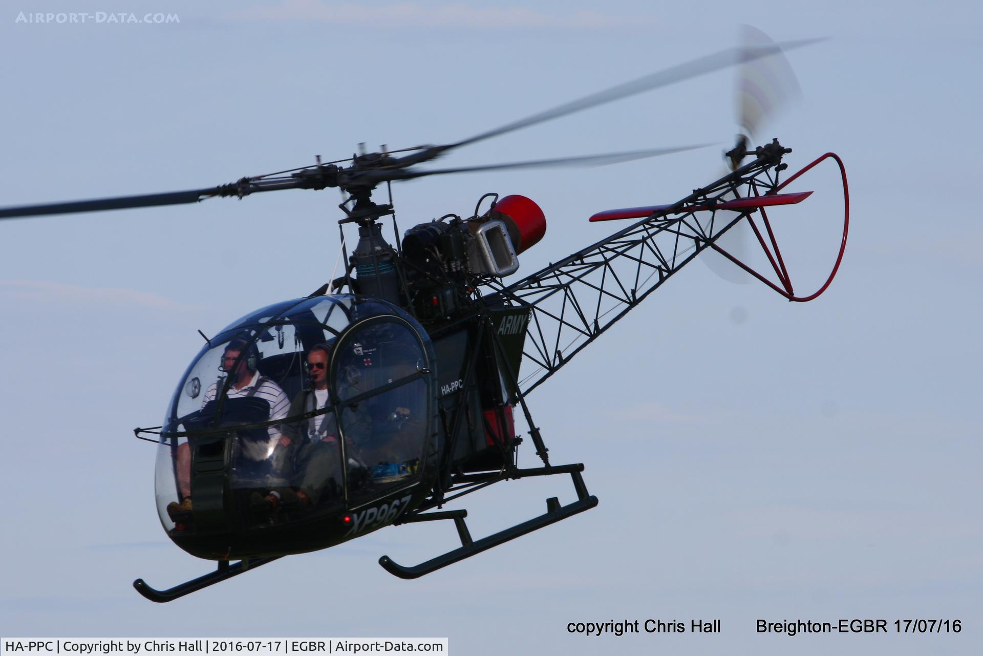 HA-PPC, 1960 Sud SA-313B Alouette II C/N 1500, at Breighton's Summer Fly-in