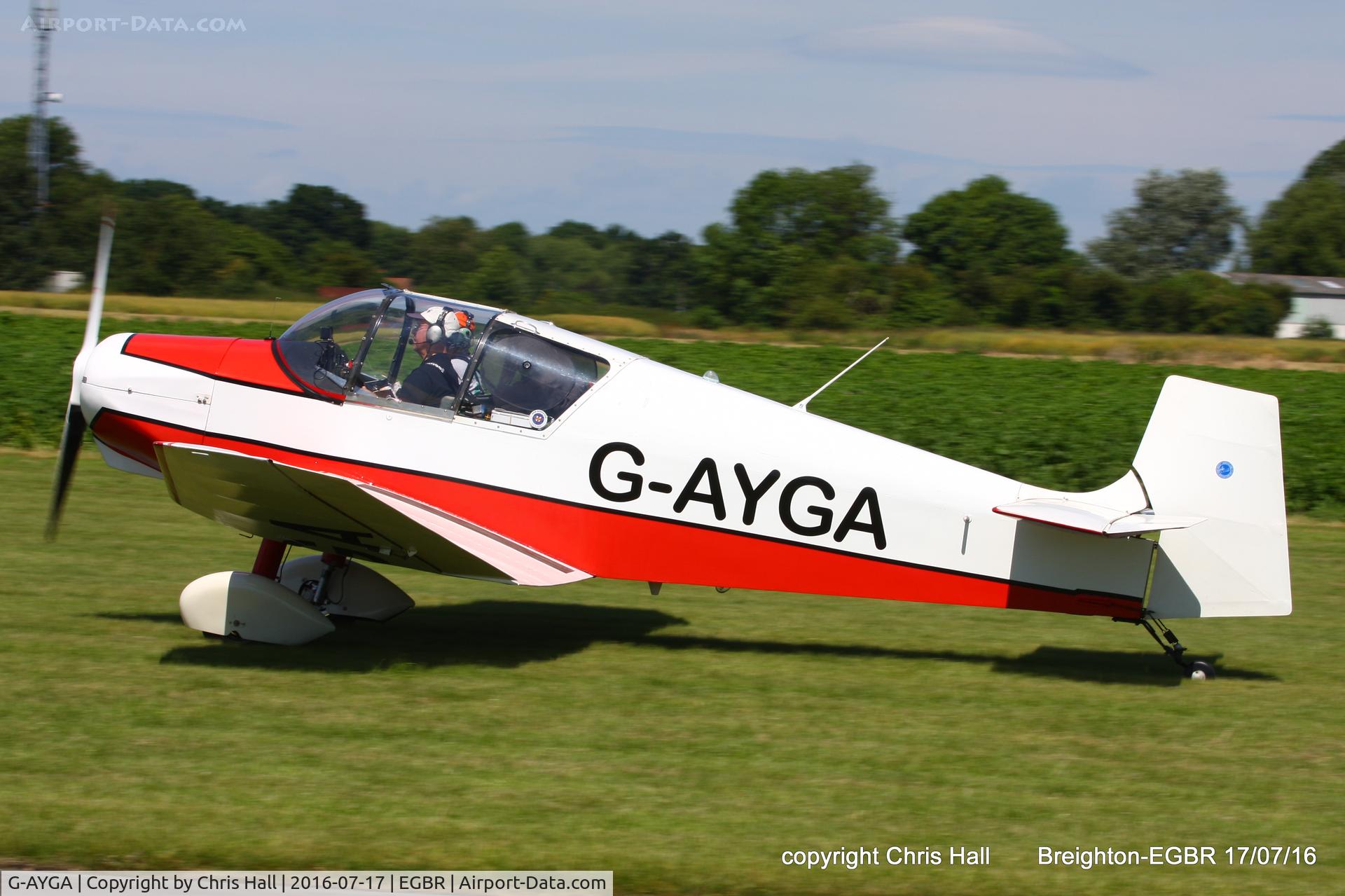 G-AYGA, 1956 SAN Jodel D-117 C/N 436, at Breighton's Summer Fly-in