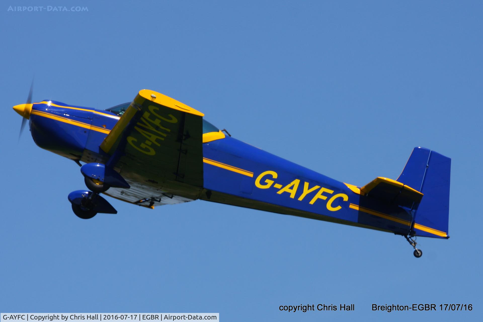 G-AYFC, 1970 Rollason Druine D-62B Condor C/N RAE/644, at Breighton's Summer Fly-in