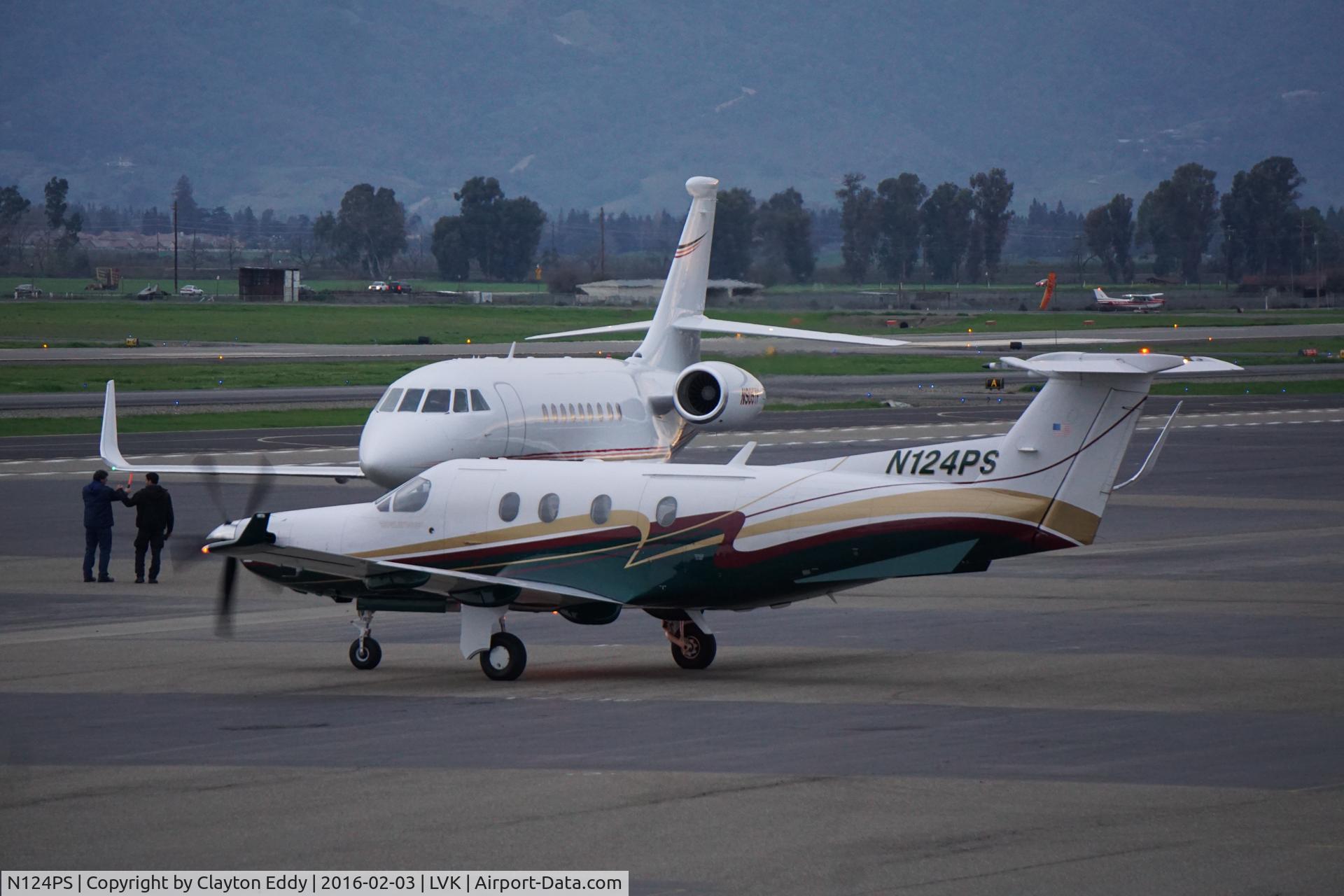 N124PS, 2003 Pilatus PC-12/45 C/N 502, N124PS at Livermore Airport.2016.