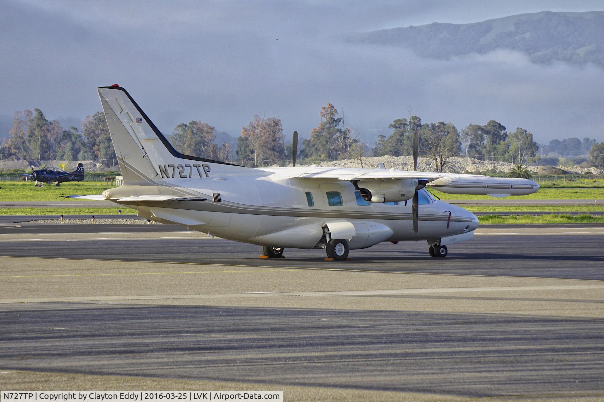 N727TP, 1981 Mitsubishi MU-2B-60 Marquise C/N 1517SA, N727TP at Livermore Airport in California 2016.