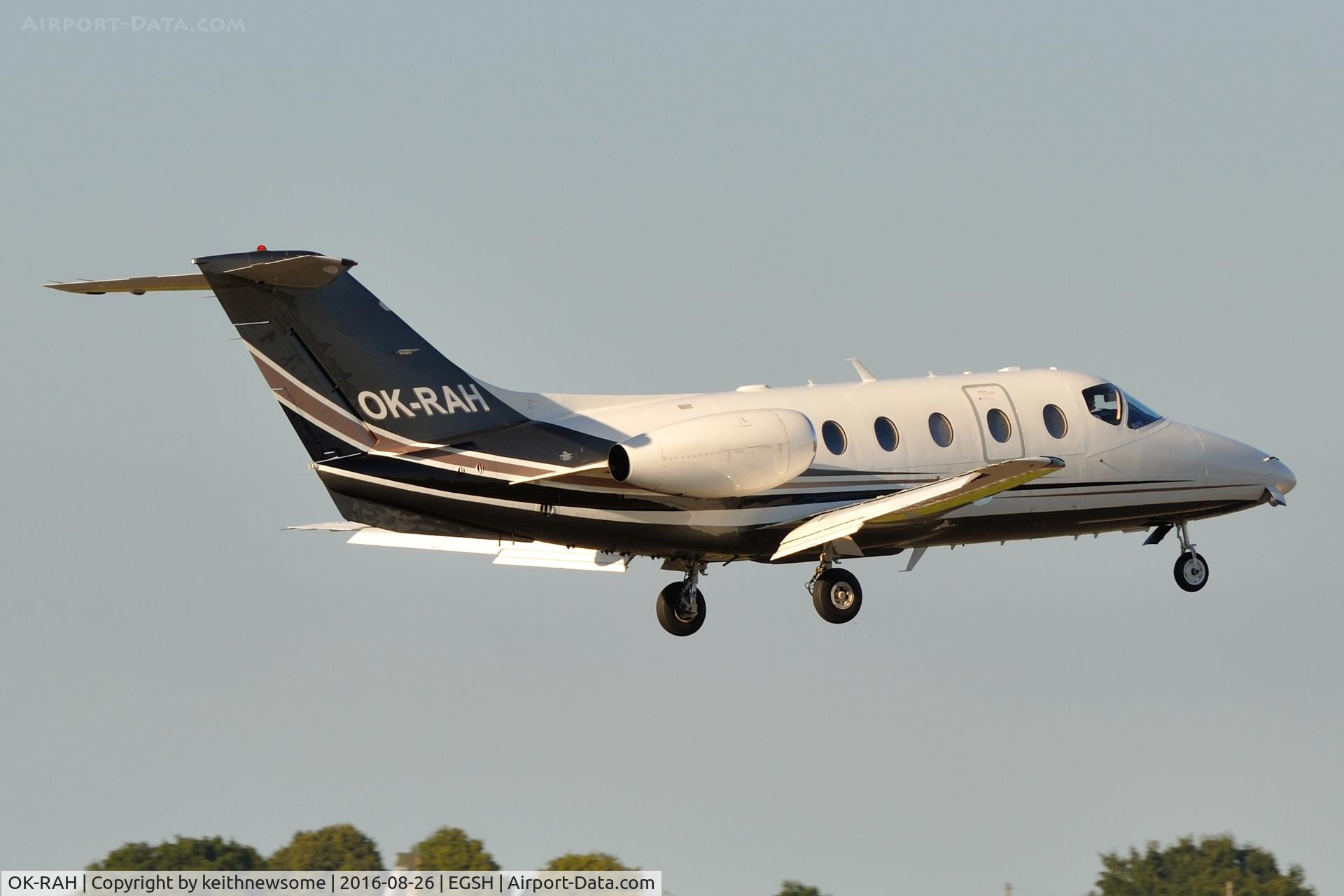 OK-RAH, 2006 Raytheon Hawker 400XP C/N RK-413, Landing for first visit.