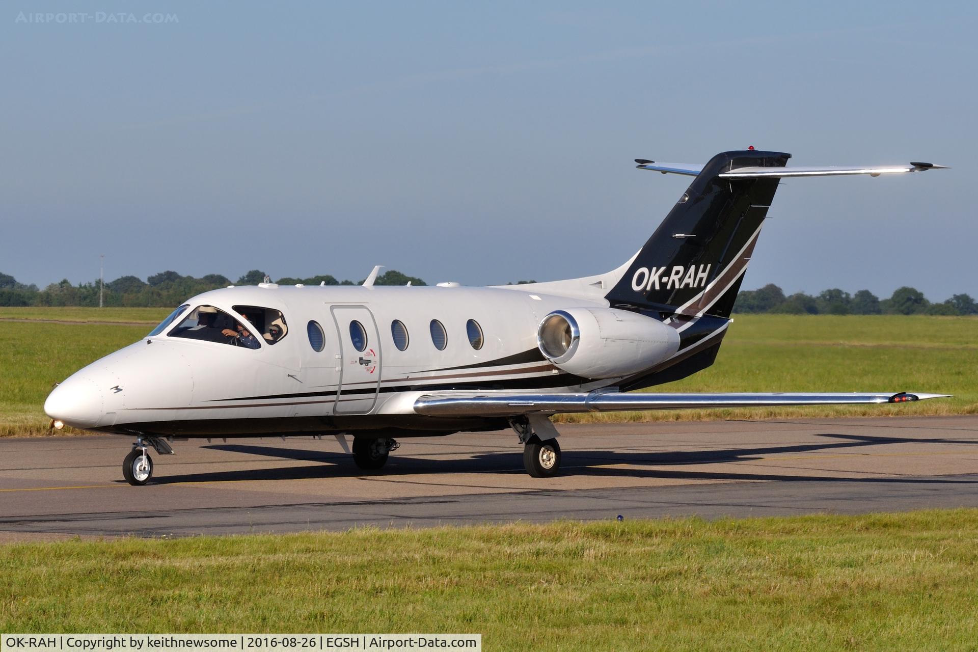 OK-RAH, 2006 Raytheon Hawker 400XP C/N RK-413, Arriving at Norwich for first visit.