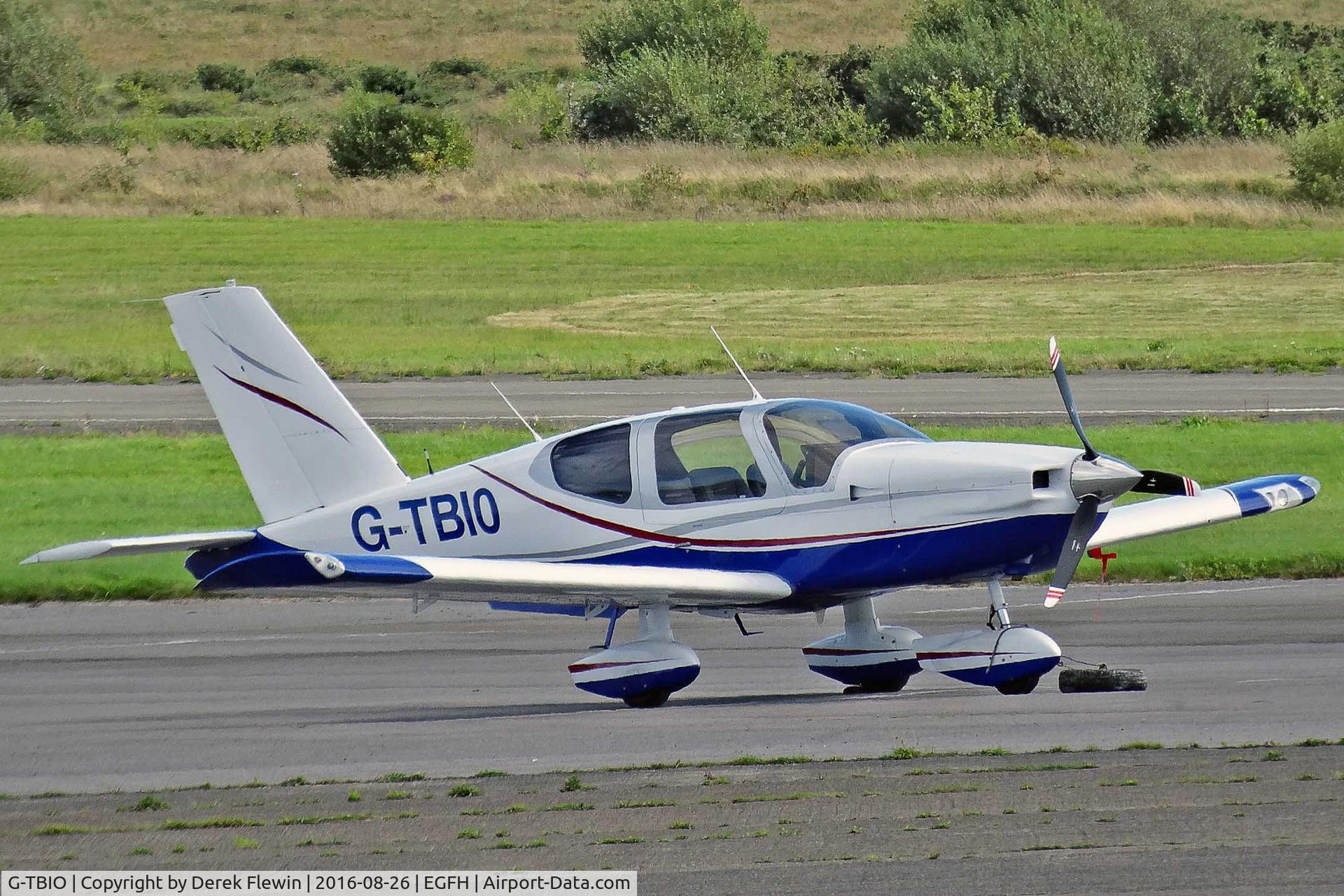 G-TBIO, 1983 Socata TB-10 Tobago C/N 340, Tobago, new Swansea resident, previously F-BNGZ, seen parked up.