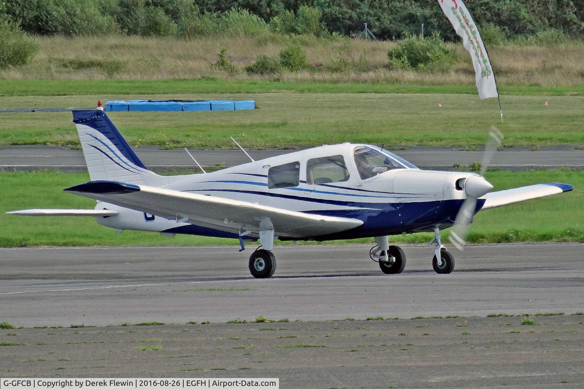 G-GFCB, 1989 Piper PA-28-161 Cadet C/N 2841101, Cadet, Bristol and Wessex Aeroplane Club Ltd Bristol Lulsgate Somerset based, previously N9175x based, seen parking up.