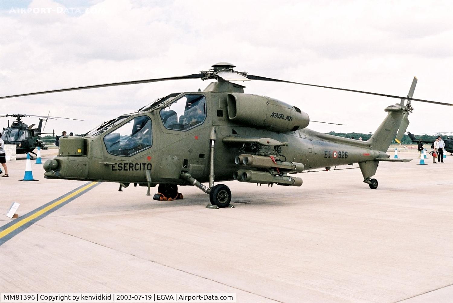 MM81396, Agusta A-129A Mangusta C/N 29027, Italian Air Force at RIAT.