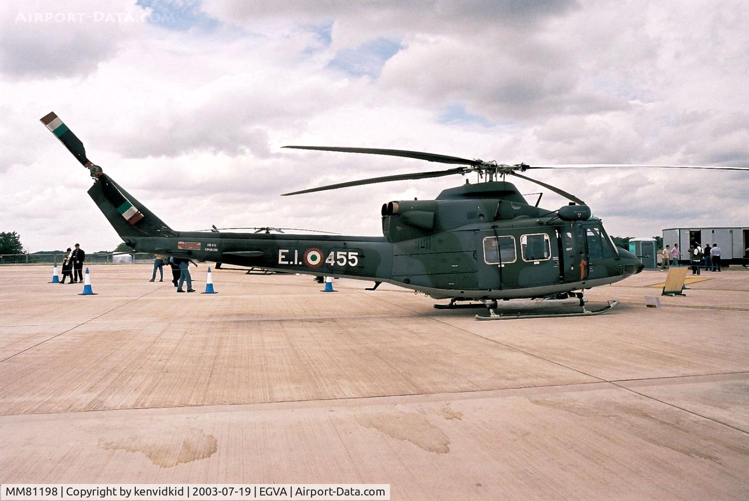 MM81198, 1986 Agusta AB-412 Grifone C/N 25537, Italian Air Force at RIAT.